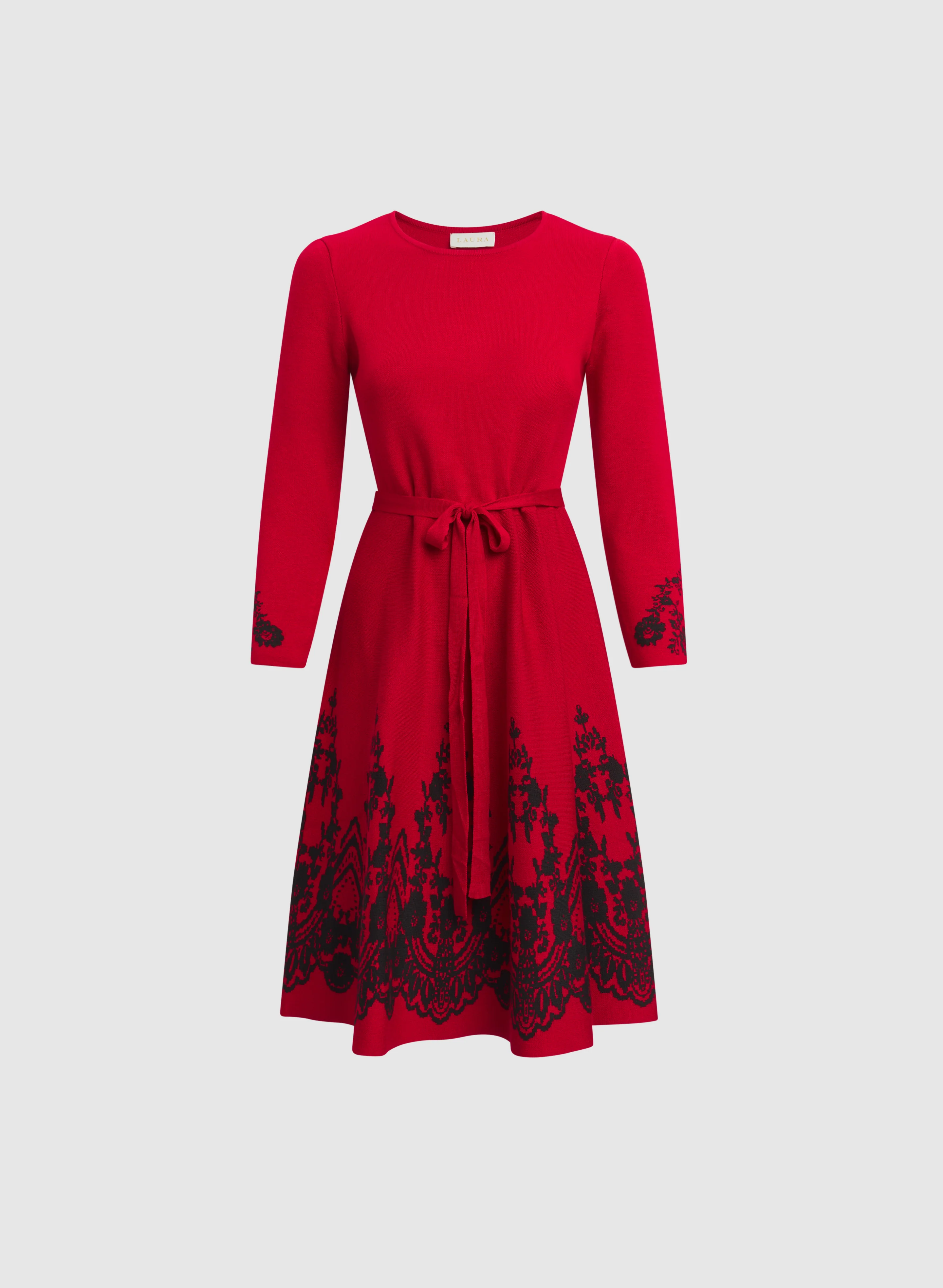 Paisley Placement Knit Dress - Image 5