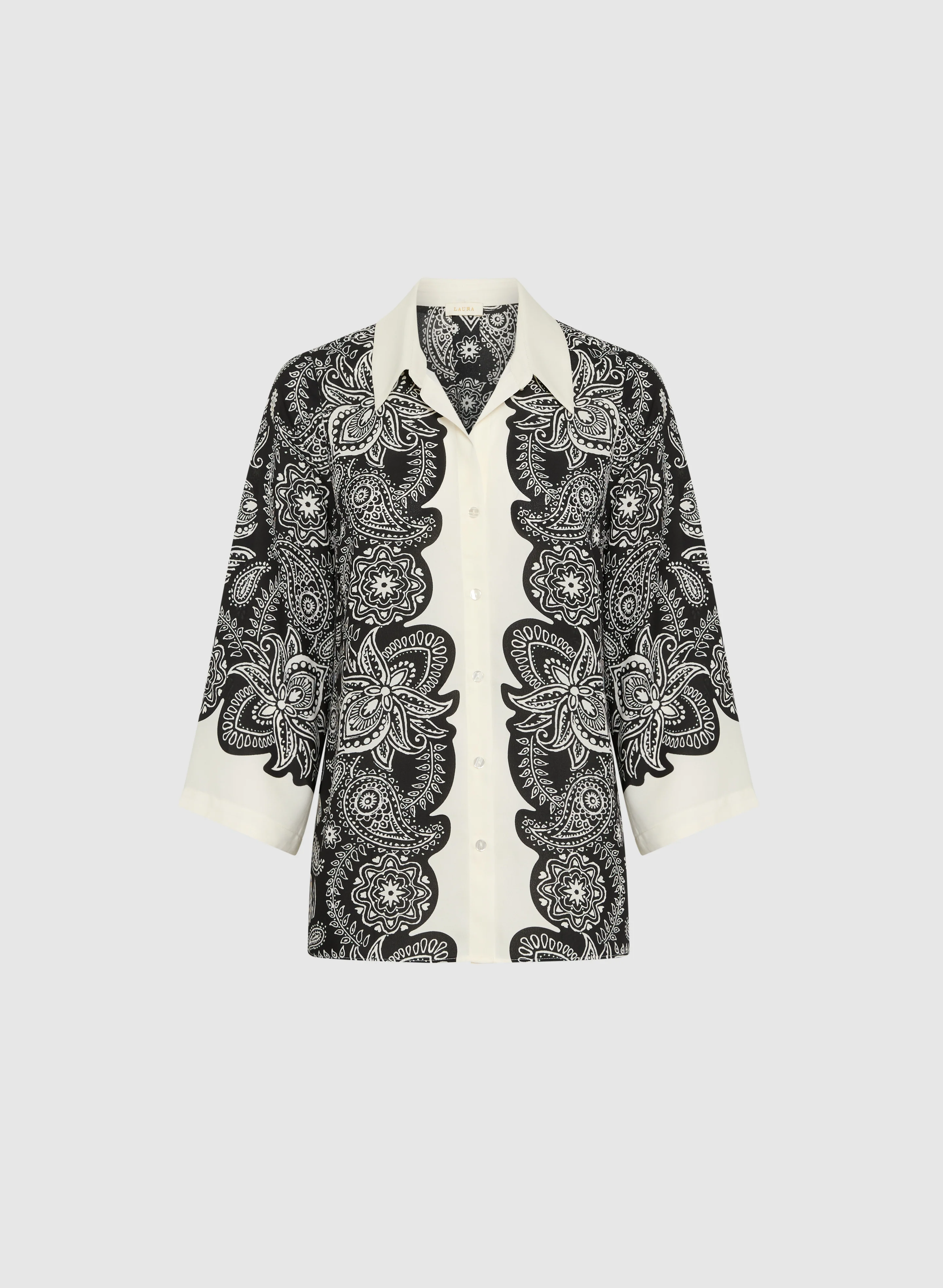 Paisley Placement Print Blouse - Image 5