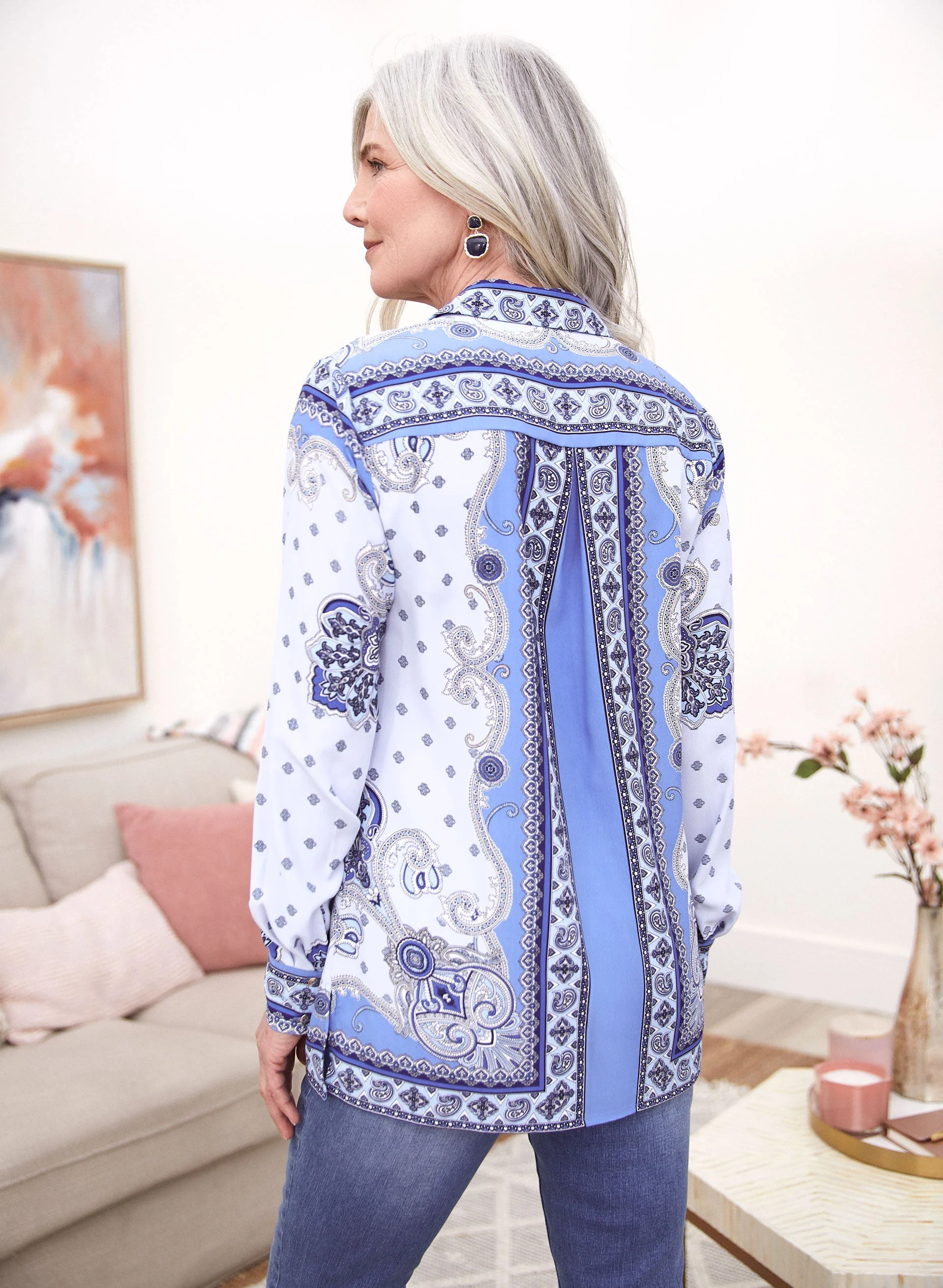 Paisley Print Blouse - Image 4