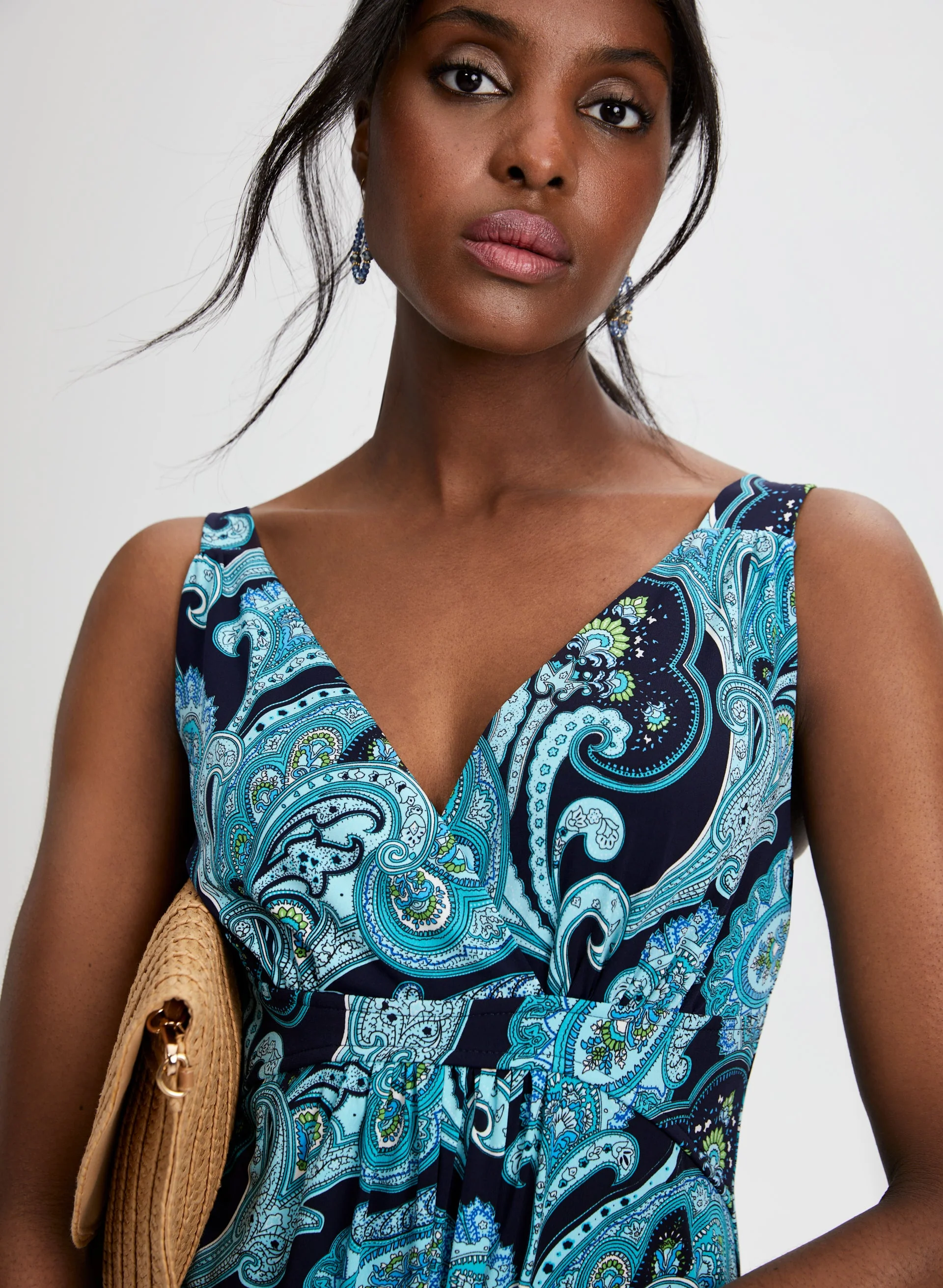 Paisley Print Maxi Dress - Image 4
