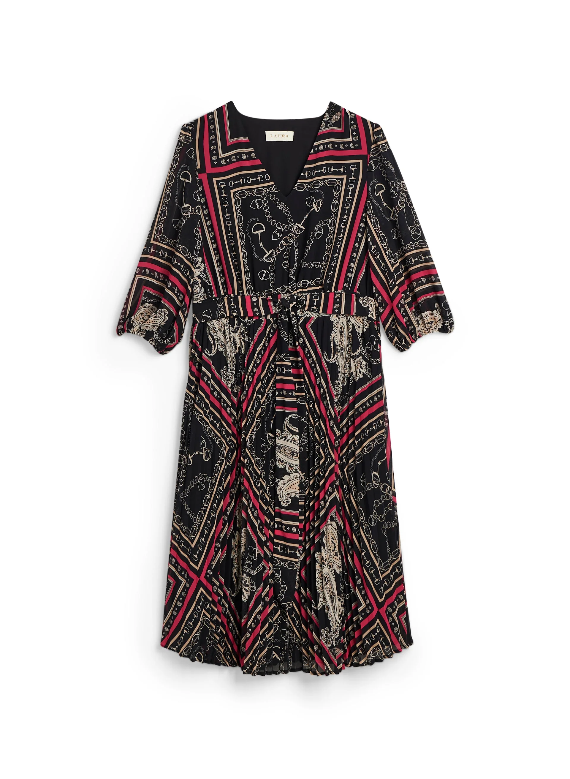 Paisley Print Midi Dress - Image 3