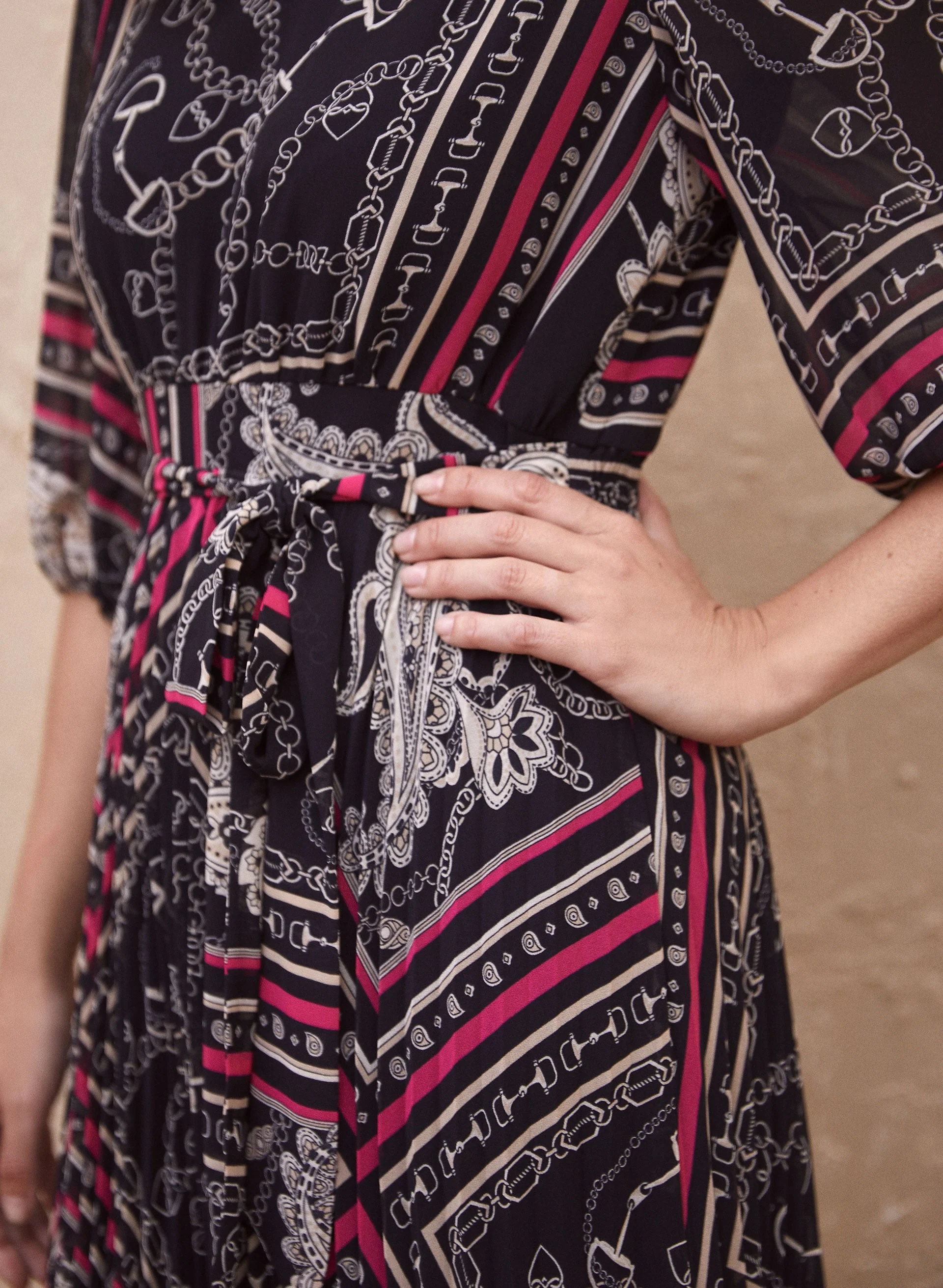 Paisley Print Midi Dress - Image 4