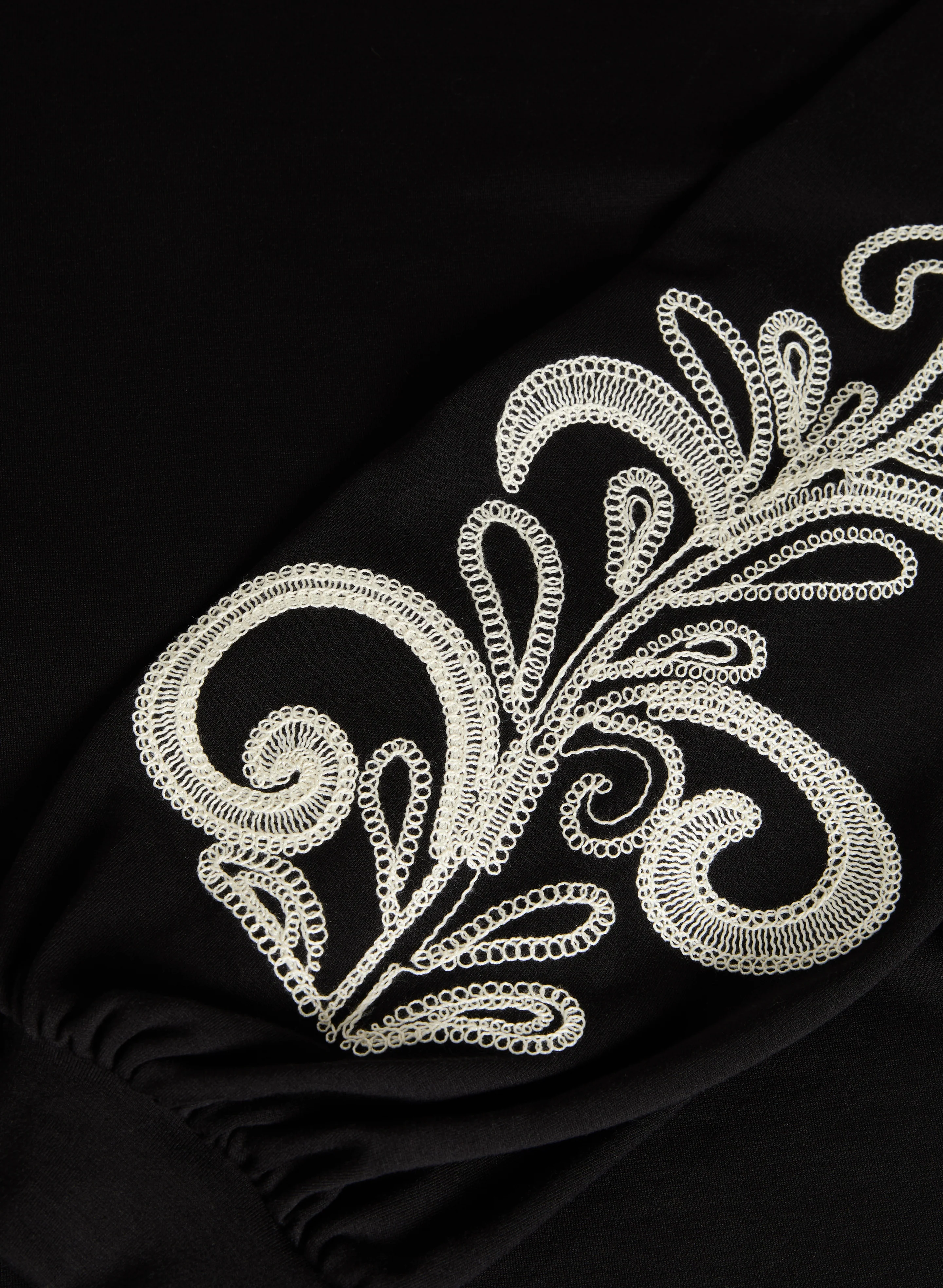 Paisley Print Puffed Sleeve Top - Image 7