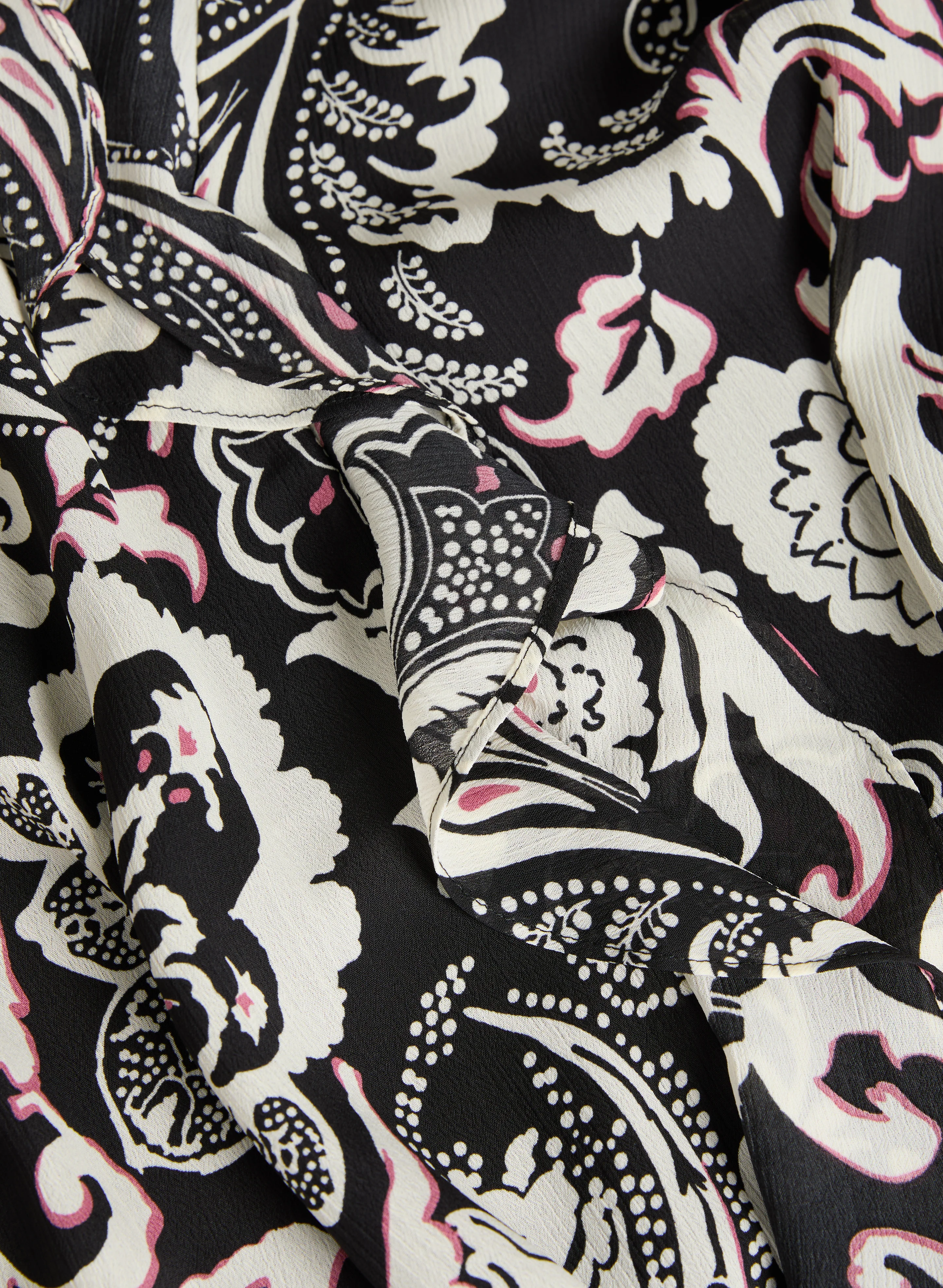 Paisley Print Ruffle Front Blouse - Image 7