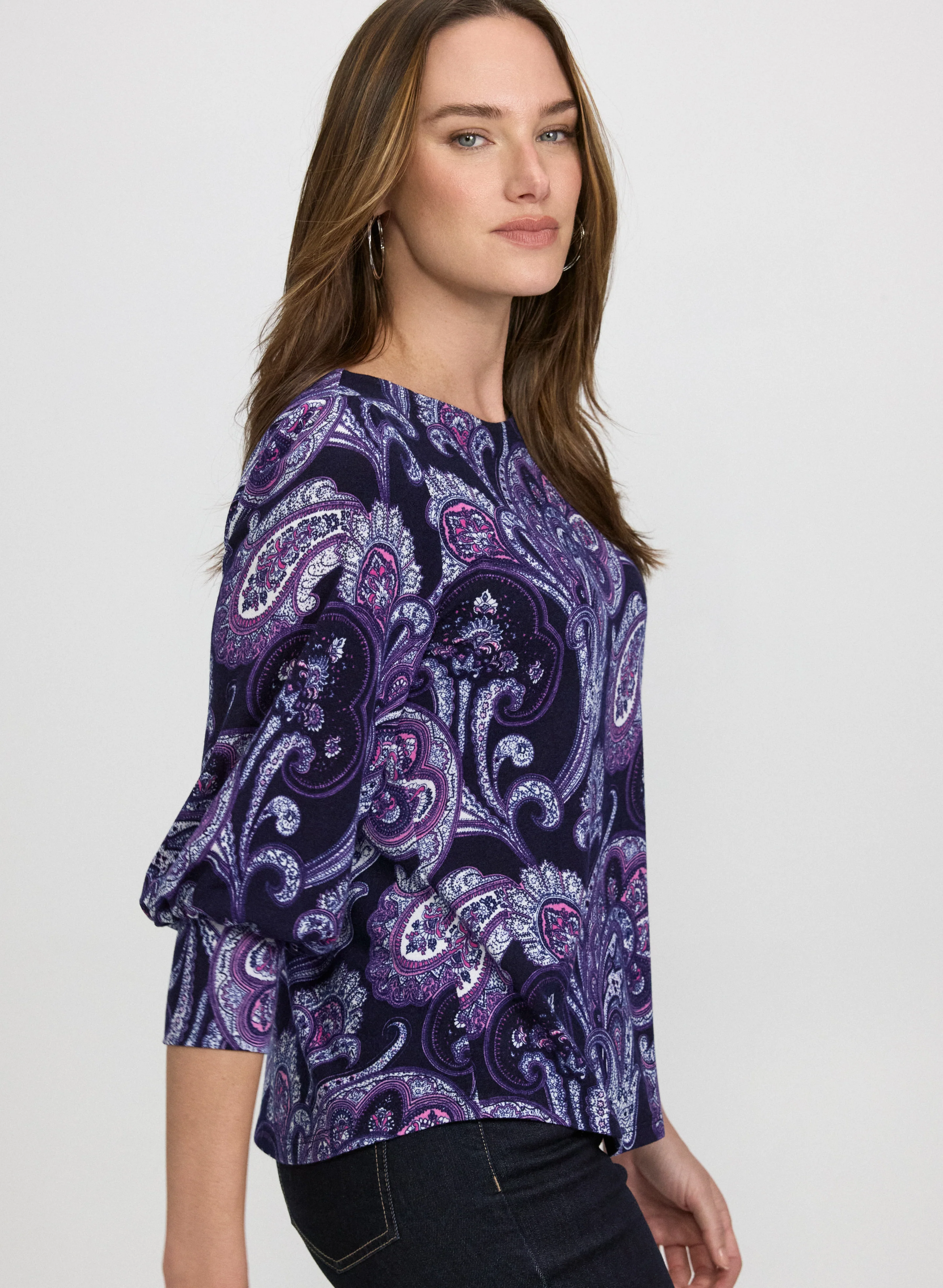 Paisley Print Sweater - Image 2