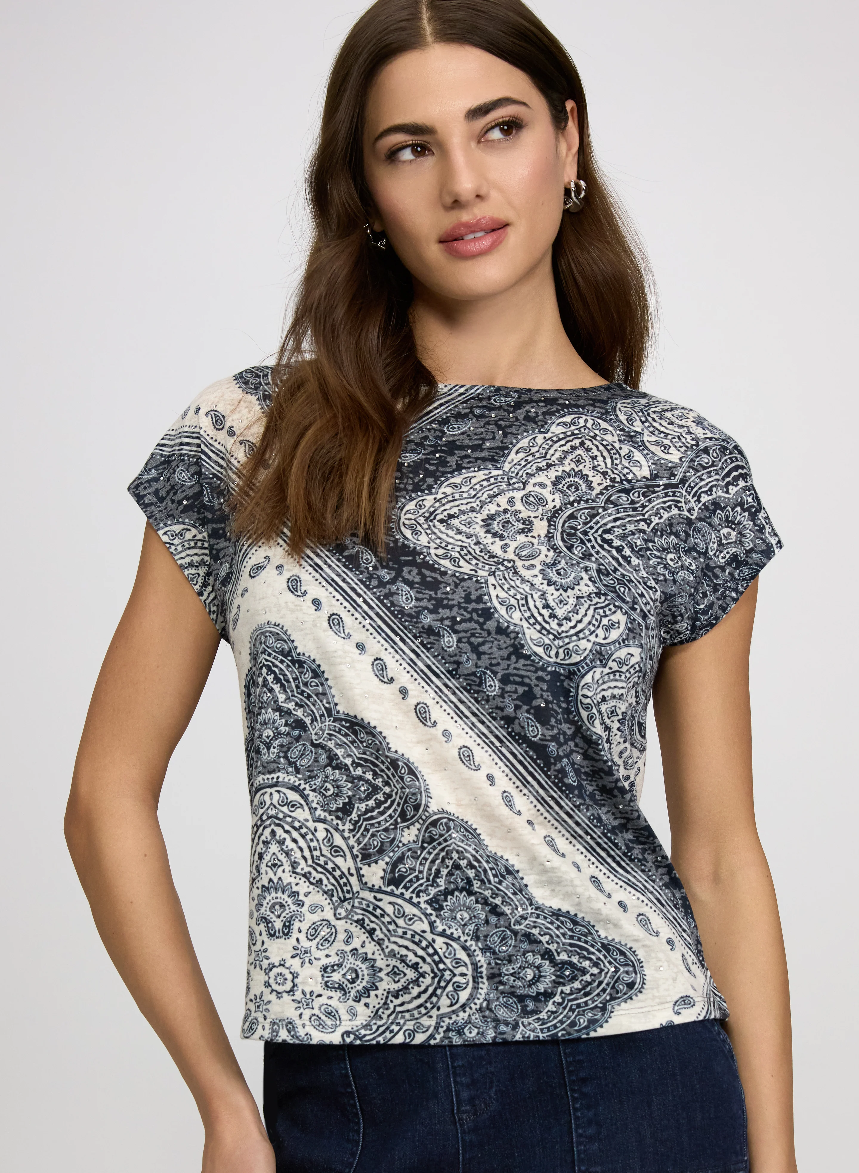 Paisley Print T-Shirt