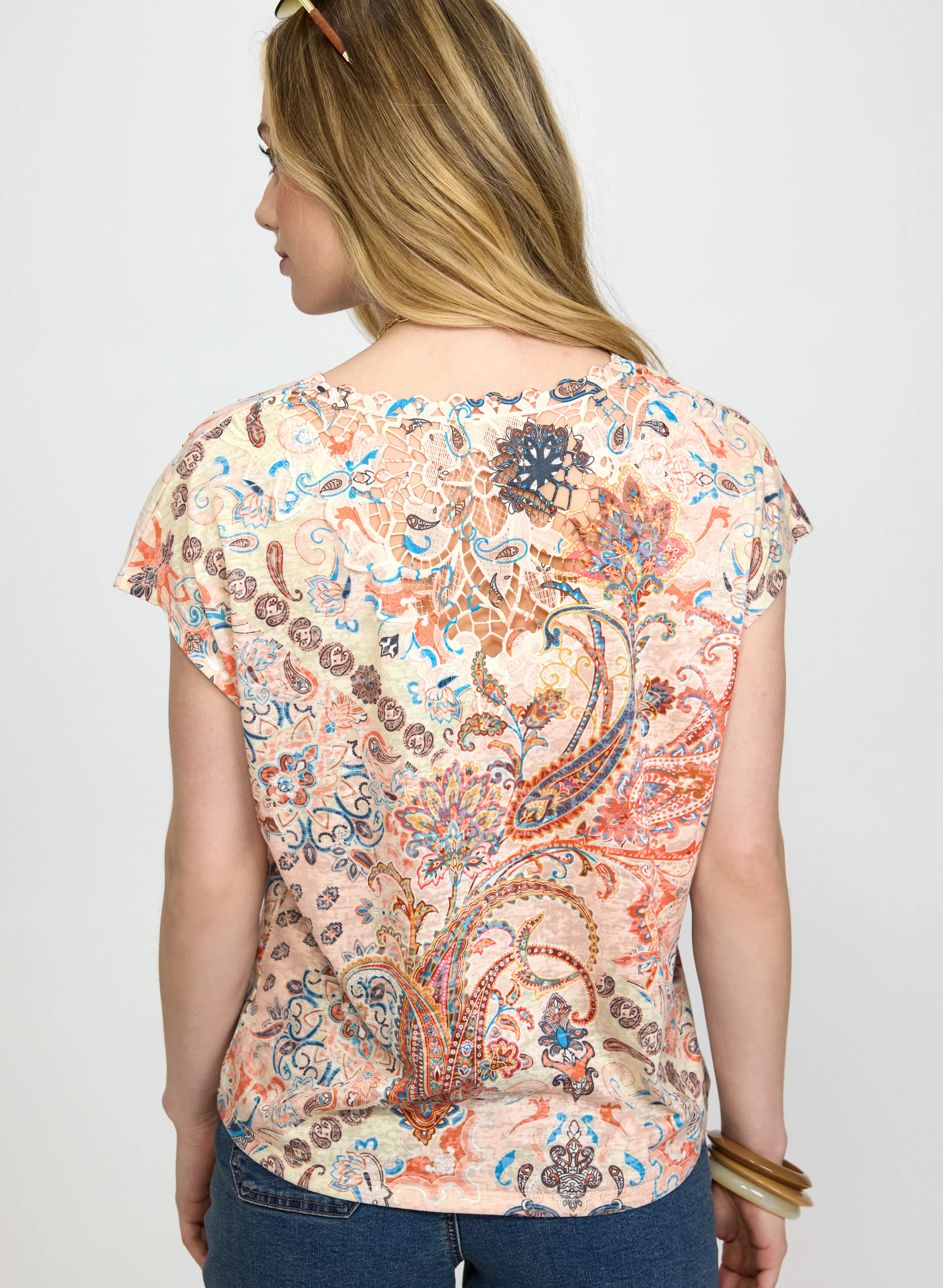 Paisley Print T-Shirt - Image 2