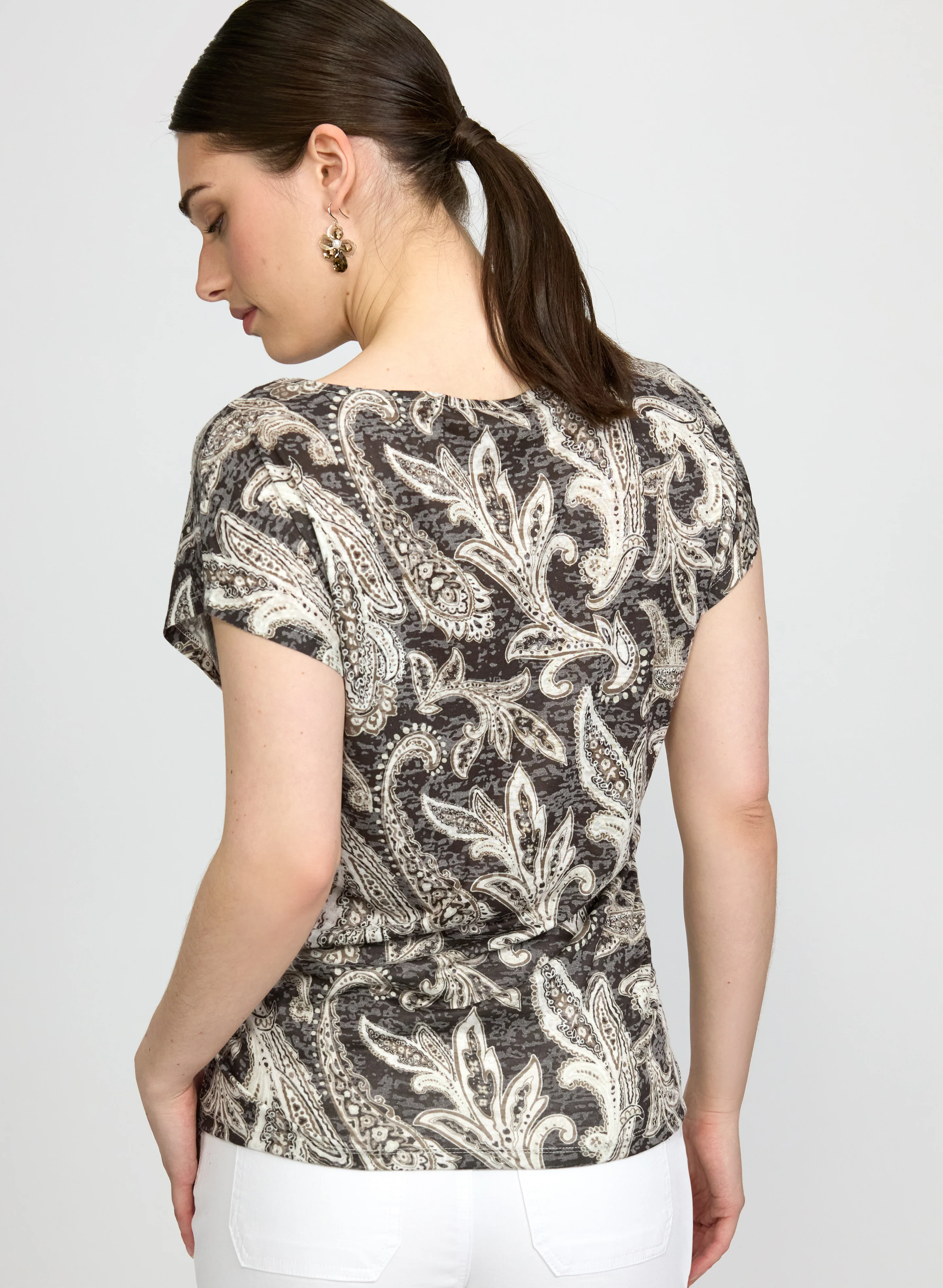 Paisley Print T-Shirt - Image 2