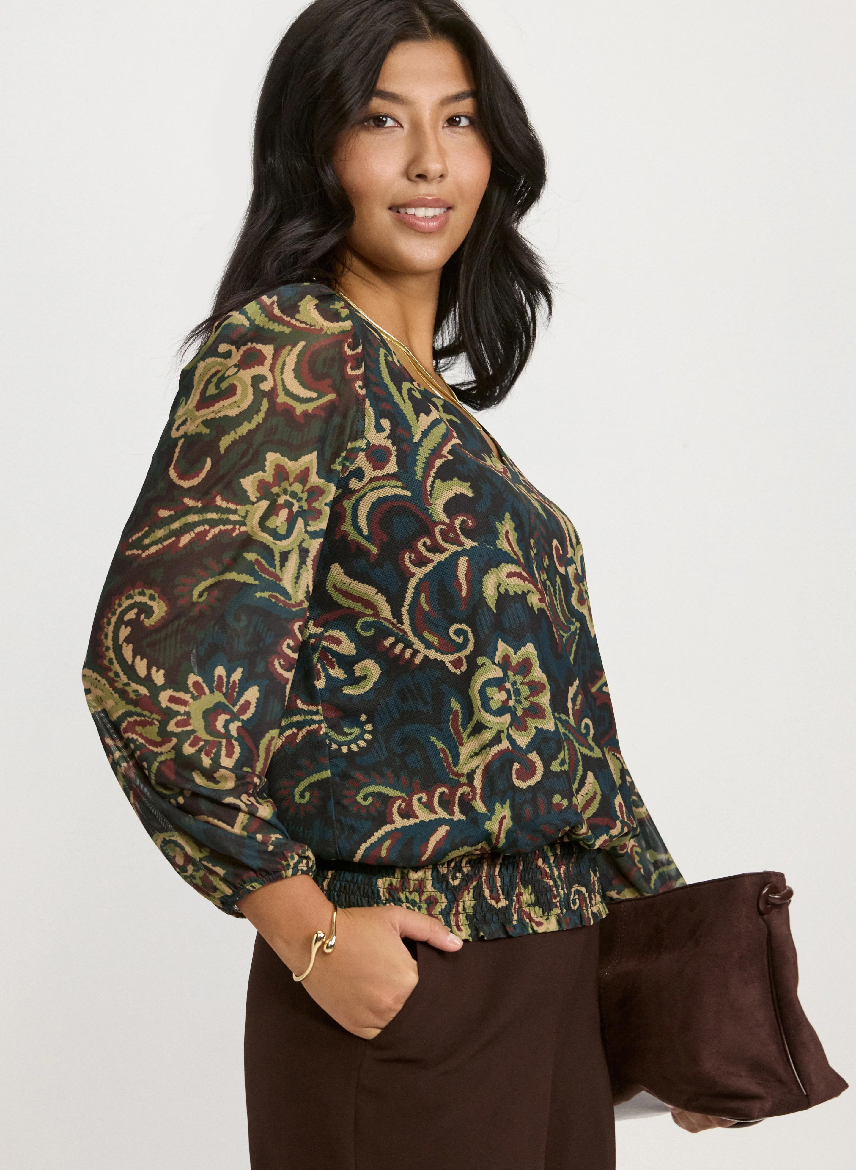 Paisley Print Top - Image 2