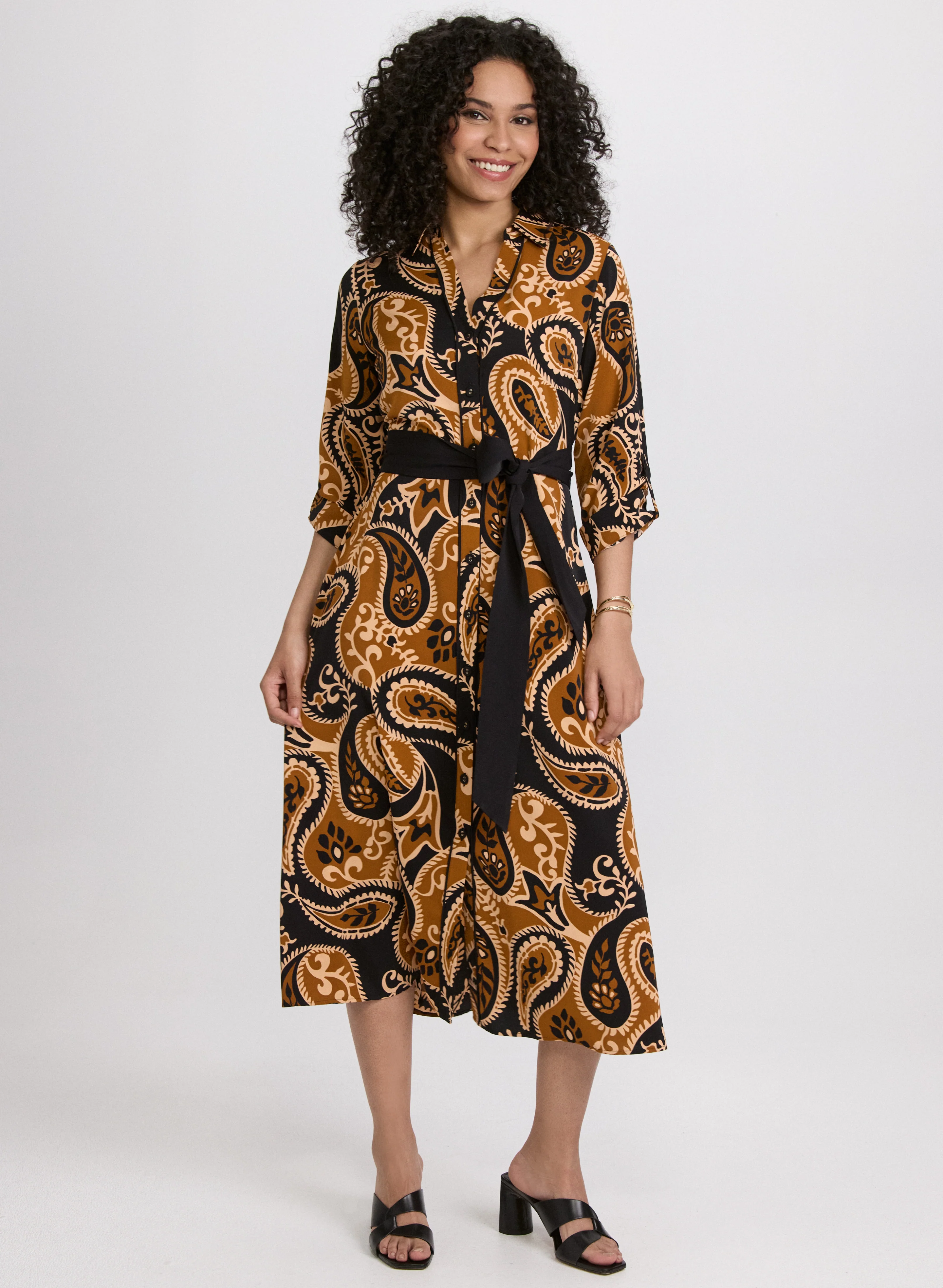 Paisley Shirt Dress