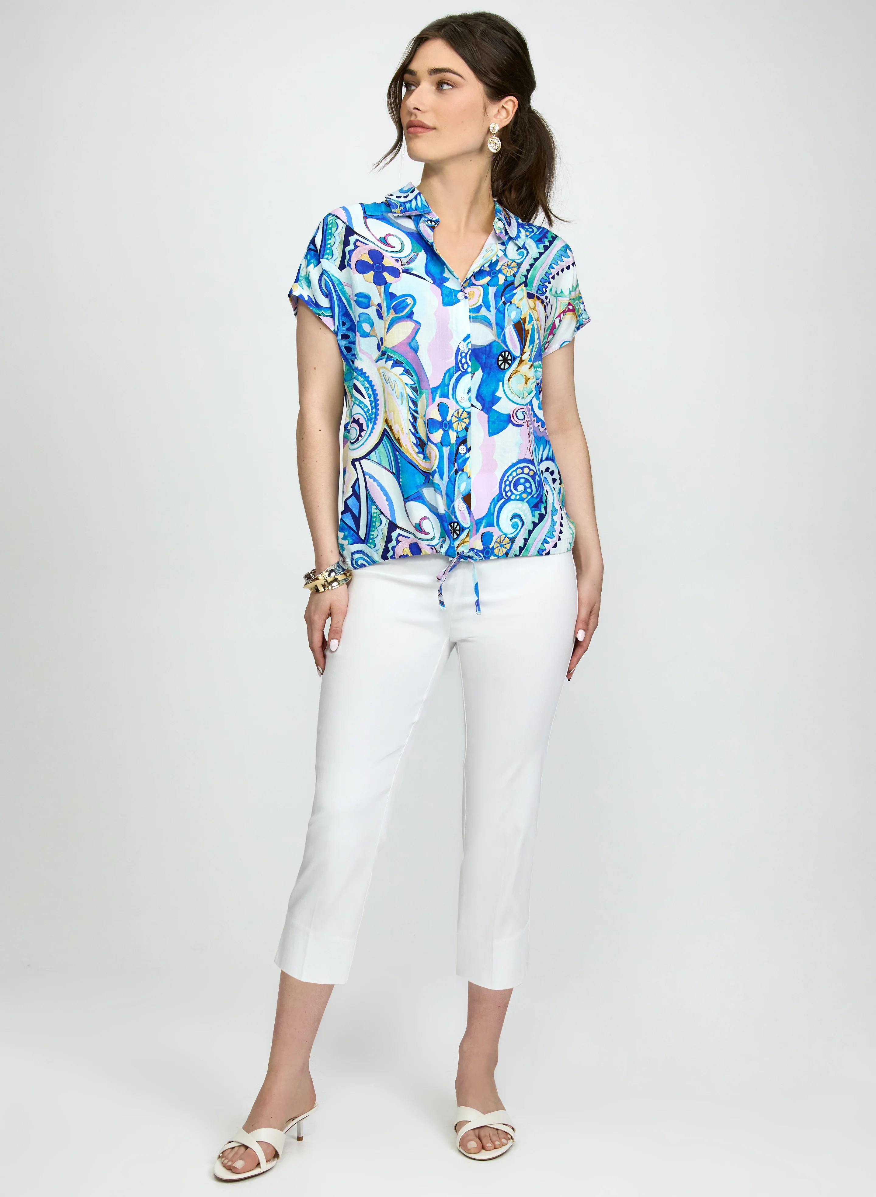 Paisley Short Sleeve Blouse - Image 3