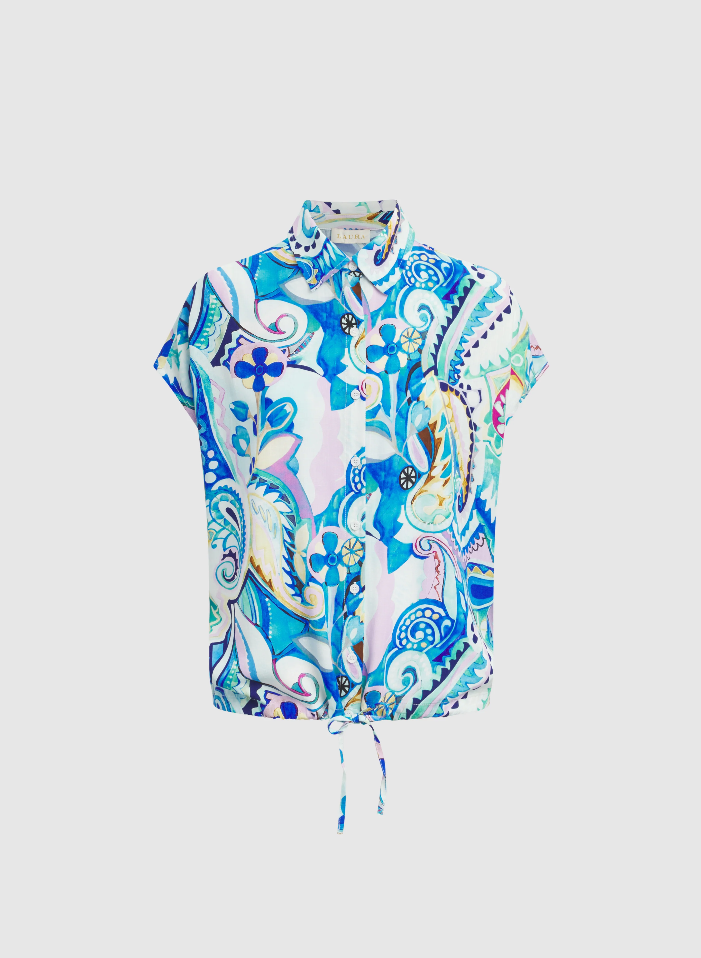 Paisley Short Sleeve Blouse - Image 6