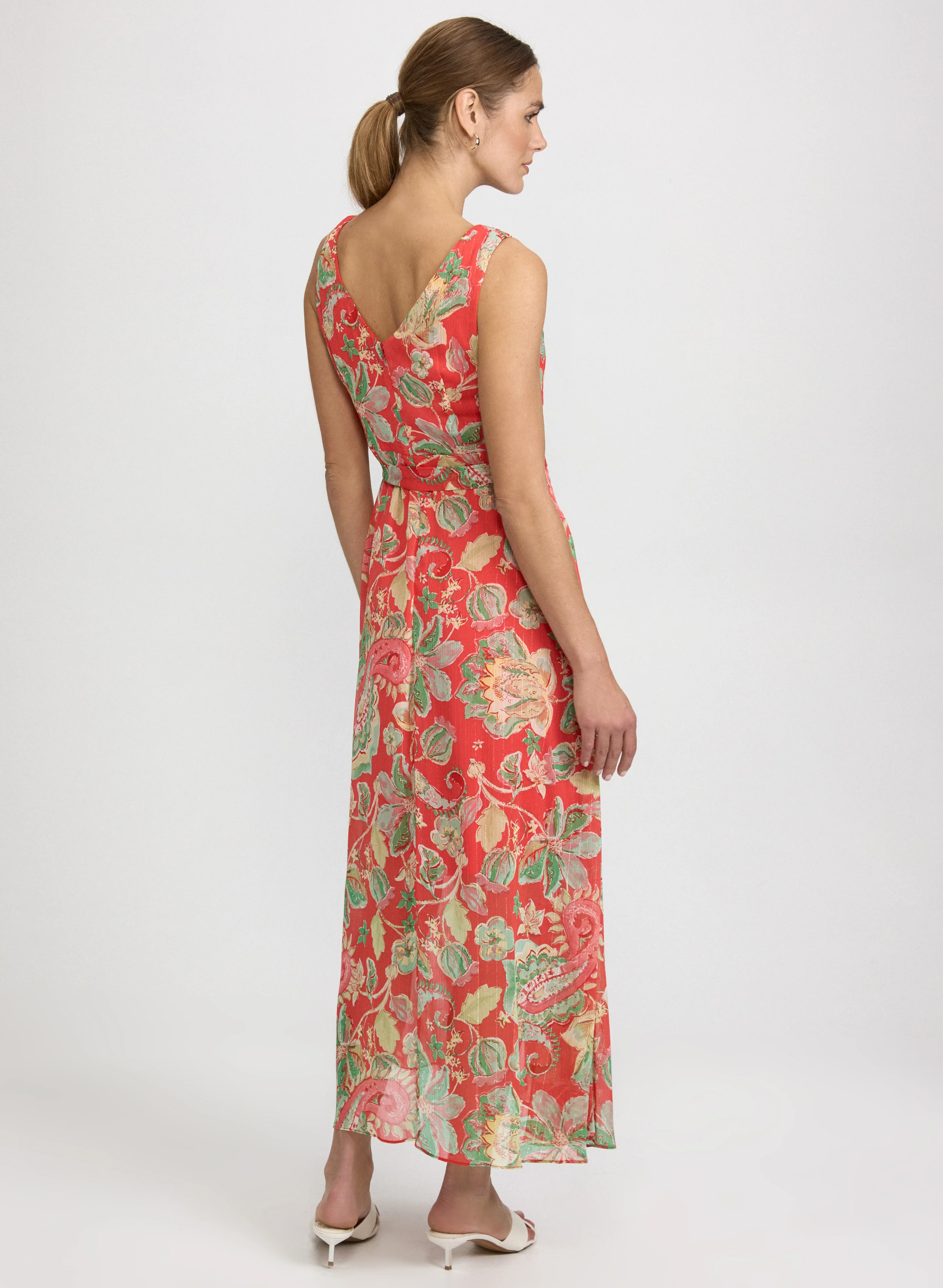 Paisley Sleeveless Maxi Dress - Image 5