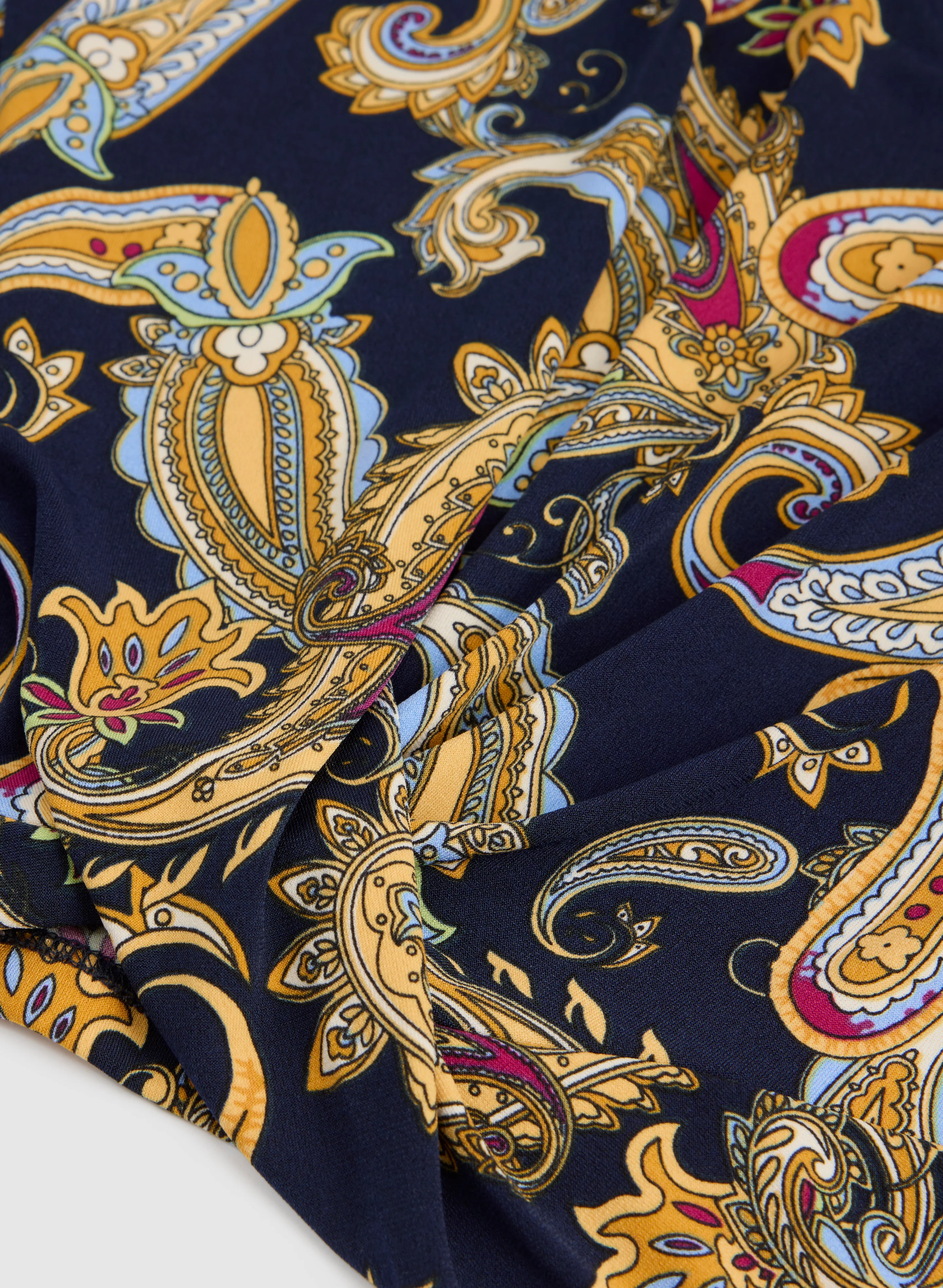 Paisley Split Neck Top - Image 7