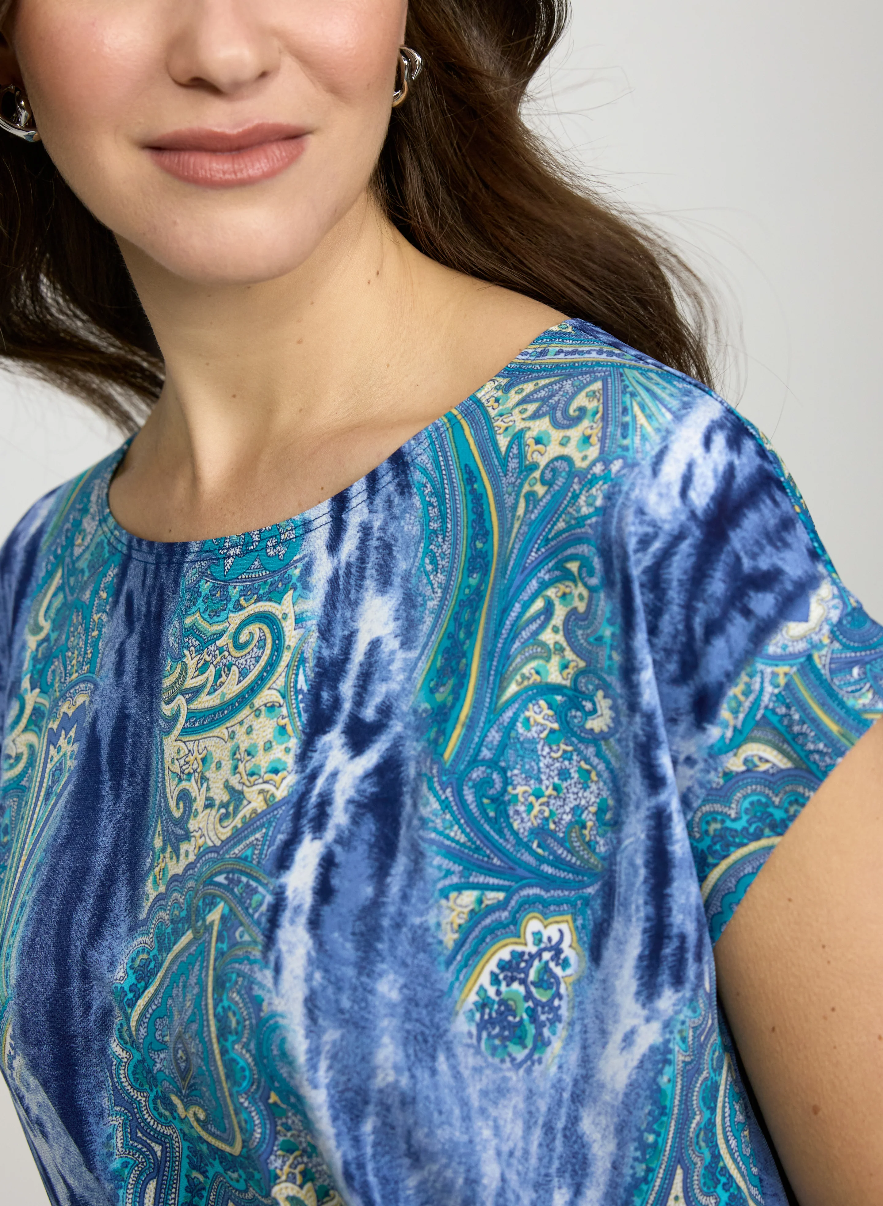 Paisley Tied-Hem Top - Image 5