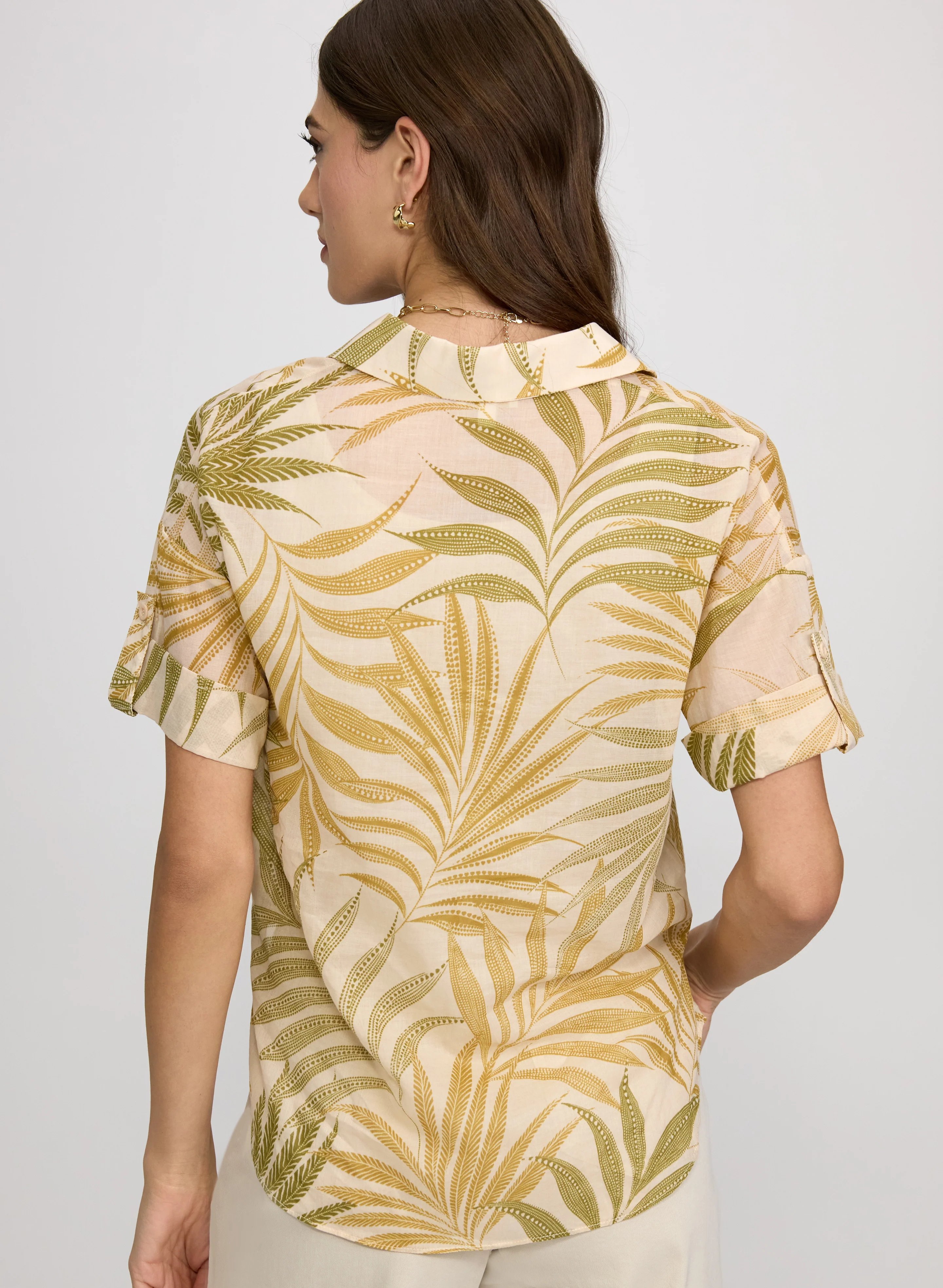 Palm Button-Down Blouse - Image 5