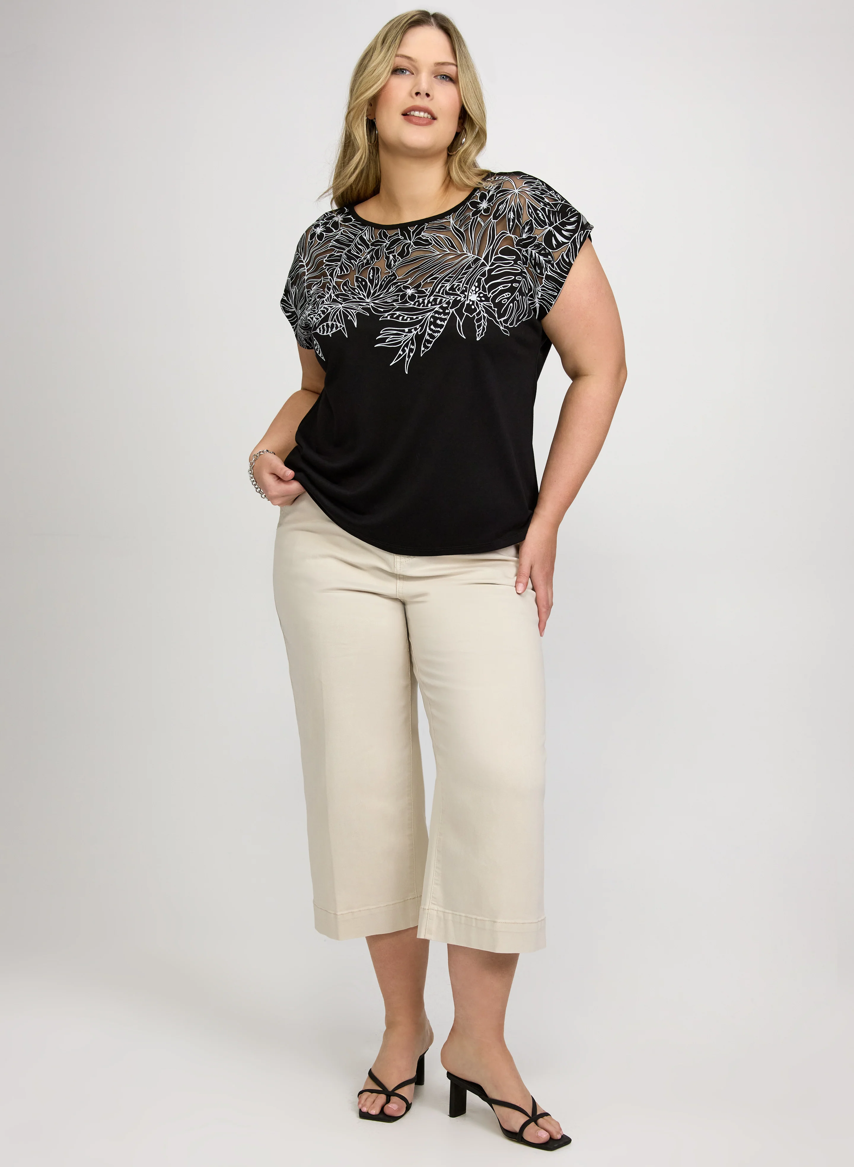 Palm Leaf Applique T-Shirt - Image 3