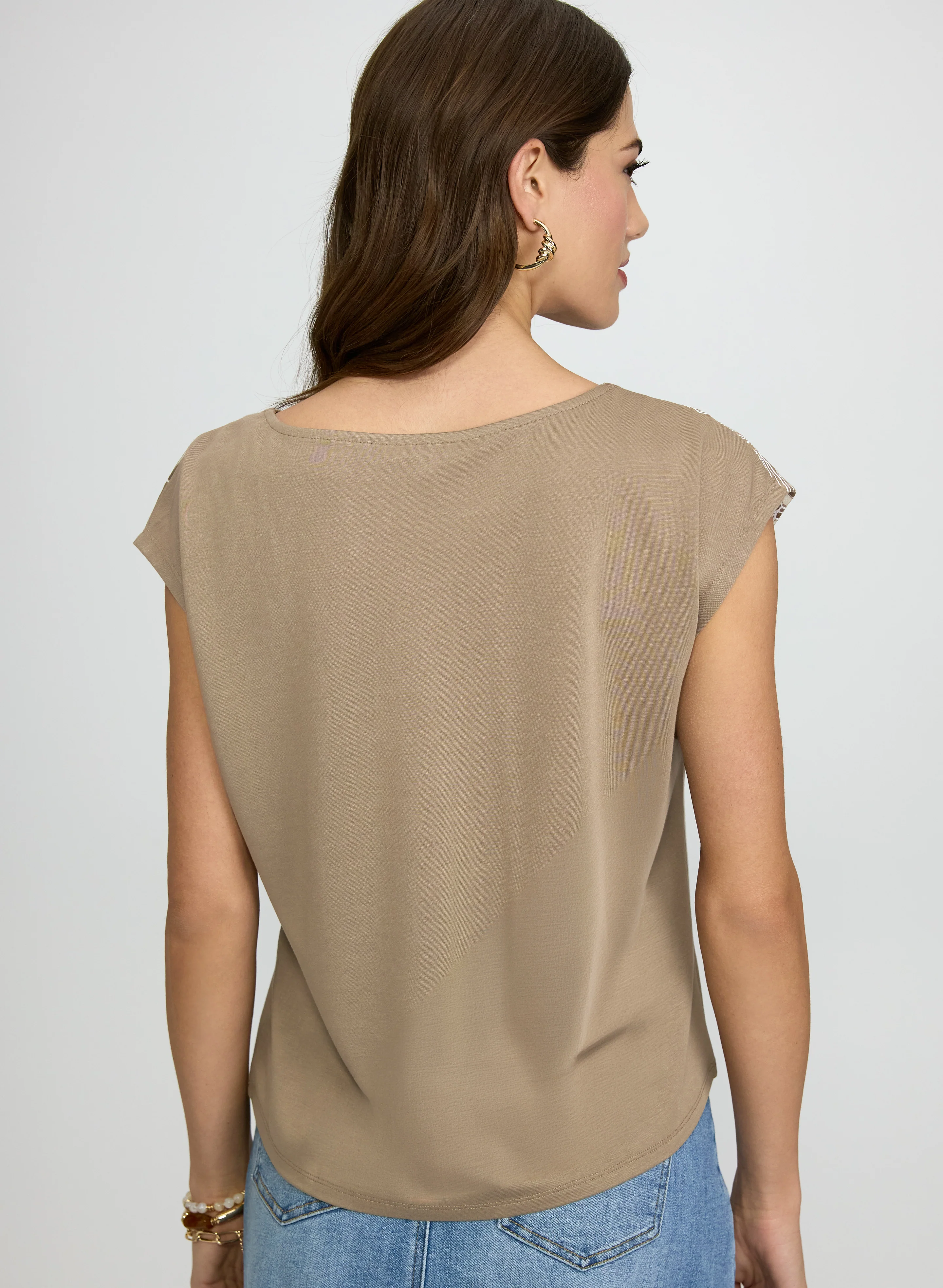 Palm Leaf Applique T-Shirt - Image 4