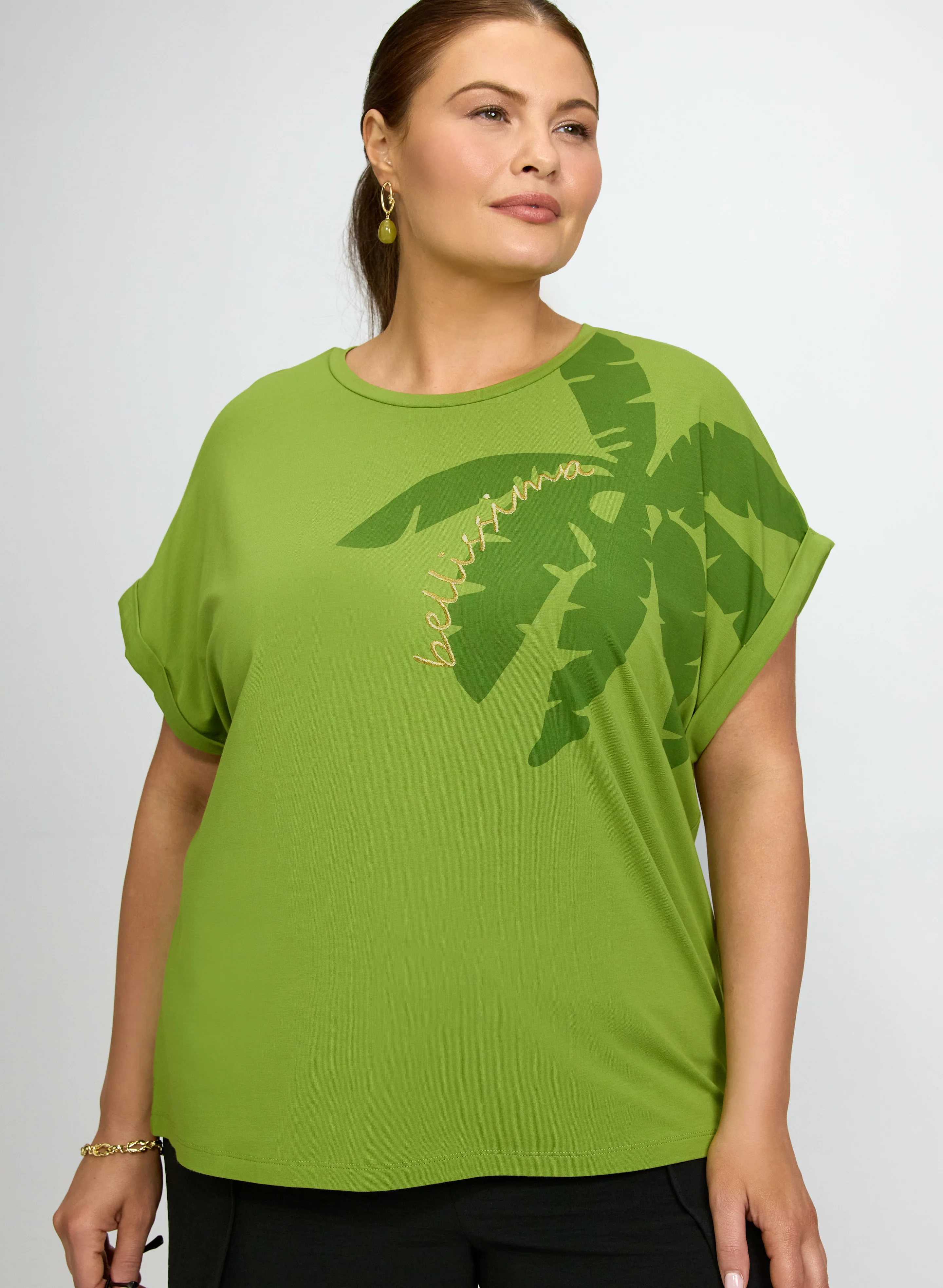 Palm Placement Print T-Shirt - Image 5