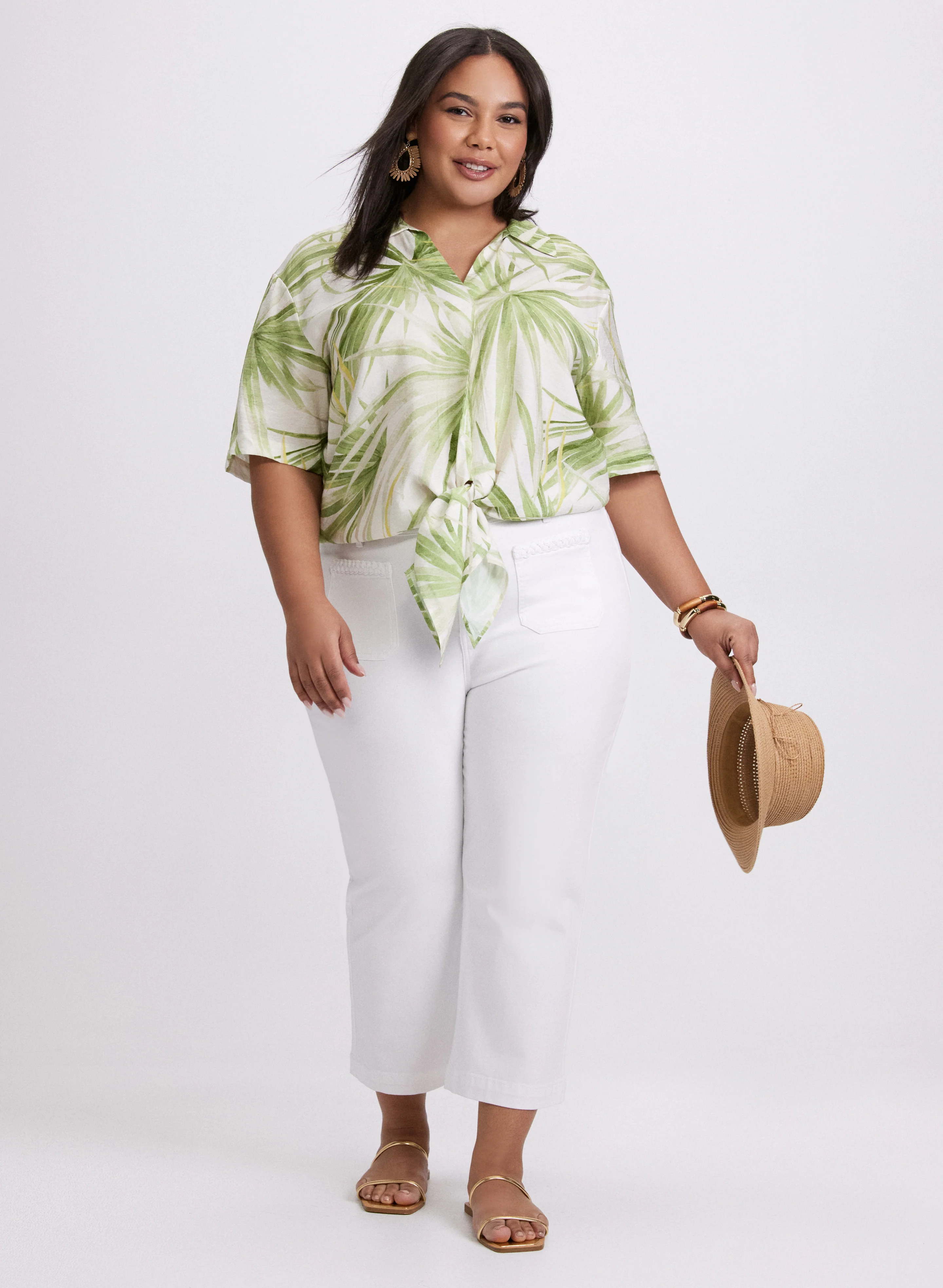 Palm Print Blouse - Image 4