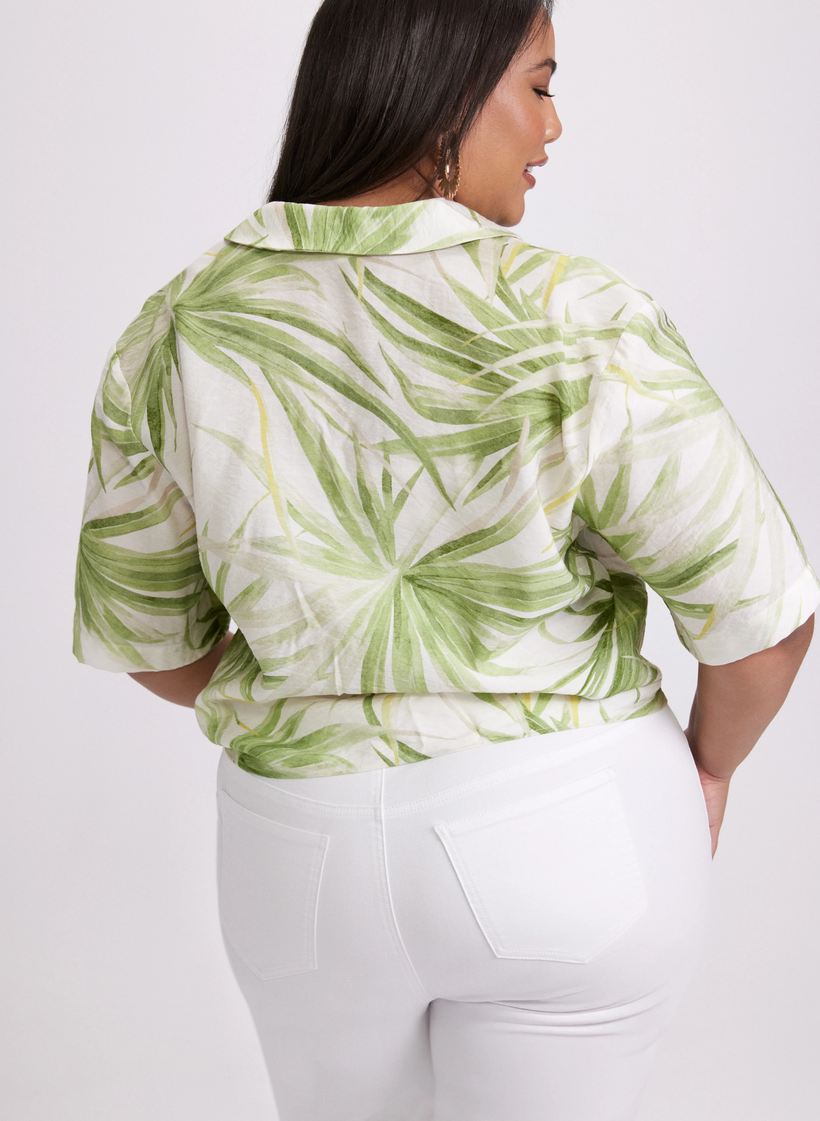 Palm Print Blouse - Image 5