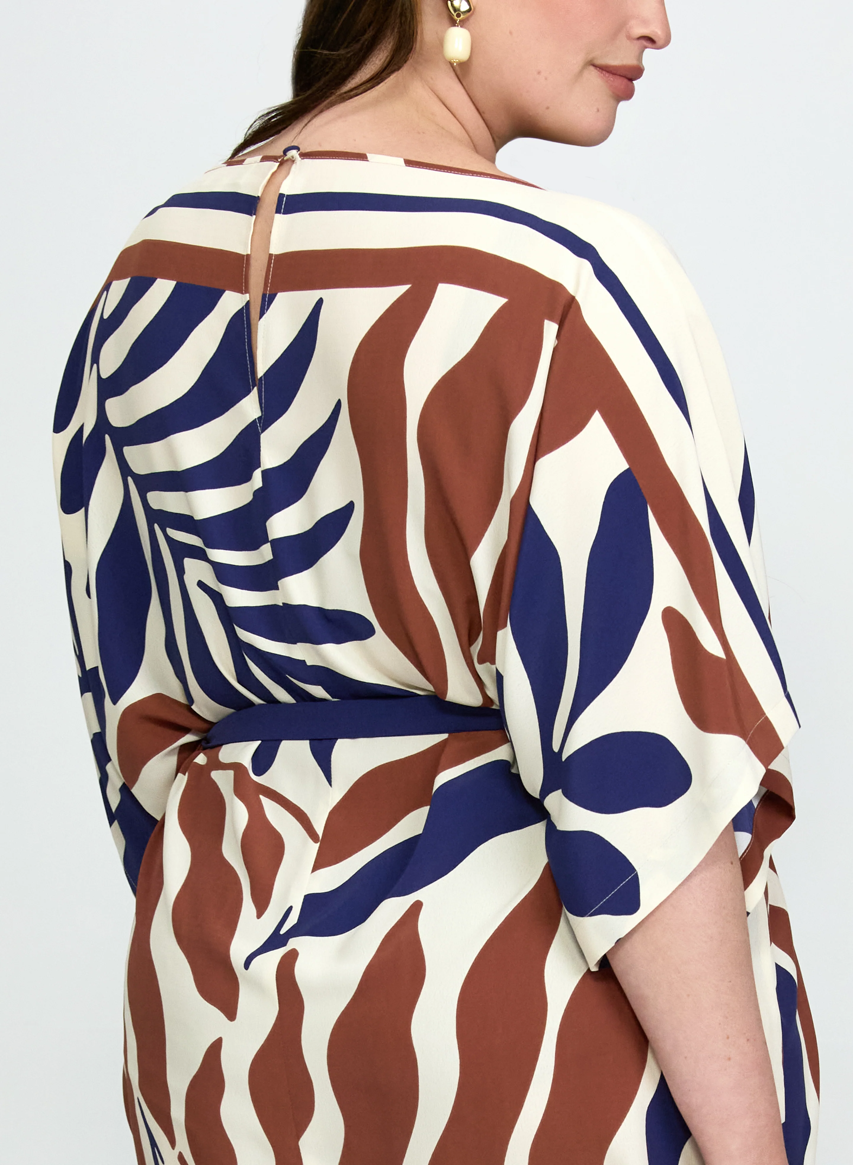 Palm Print Dress - Image 4