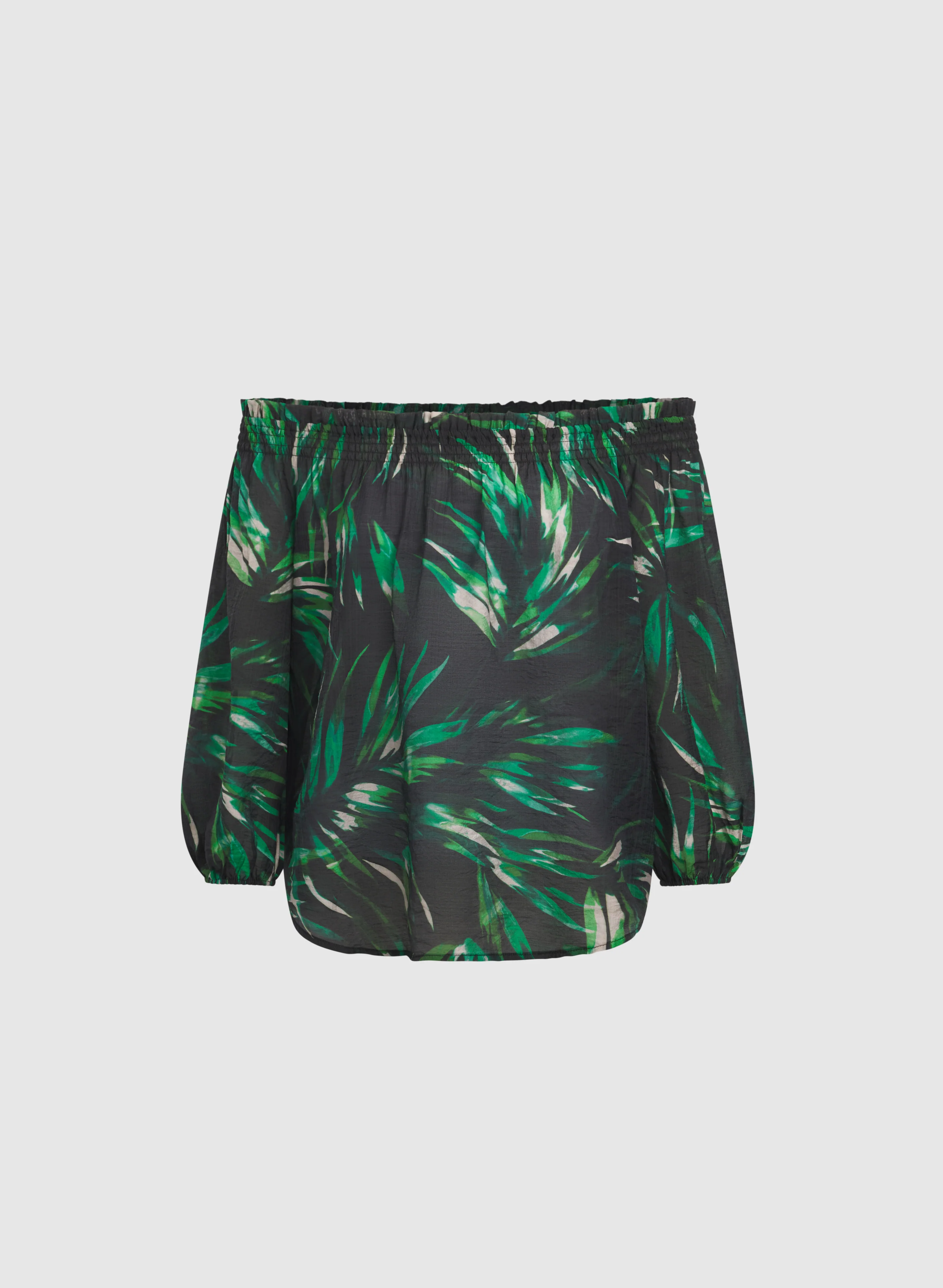 Palm Print Off-Shoulder Top - Image 6