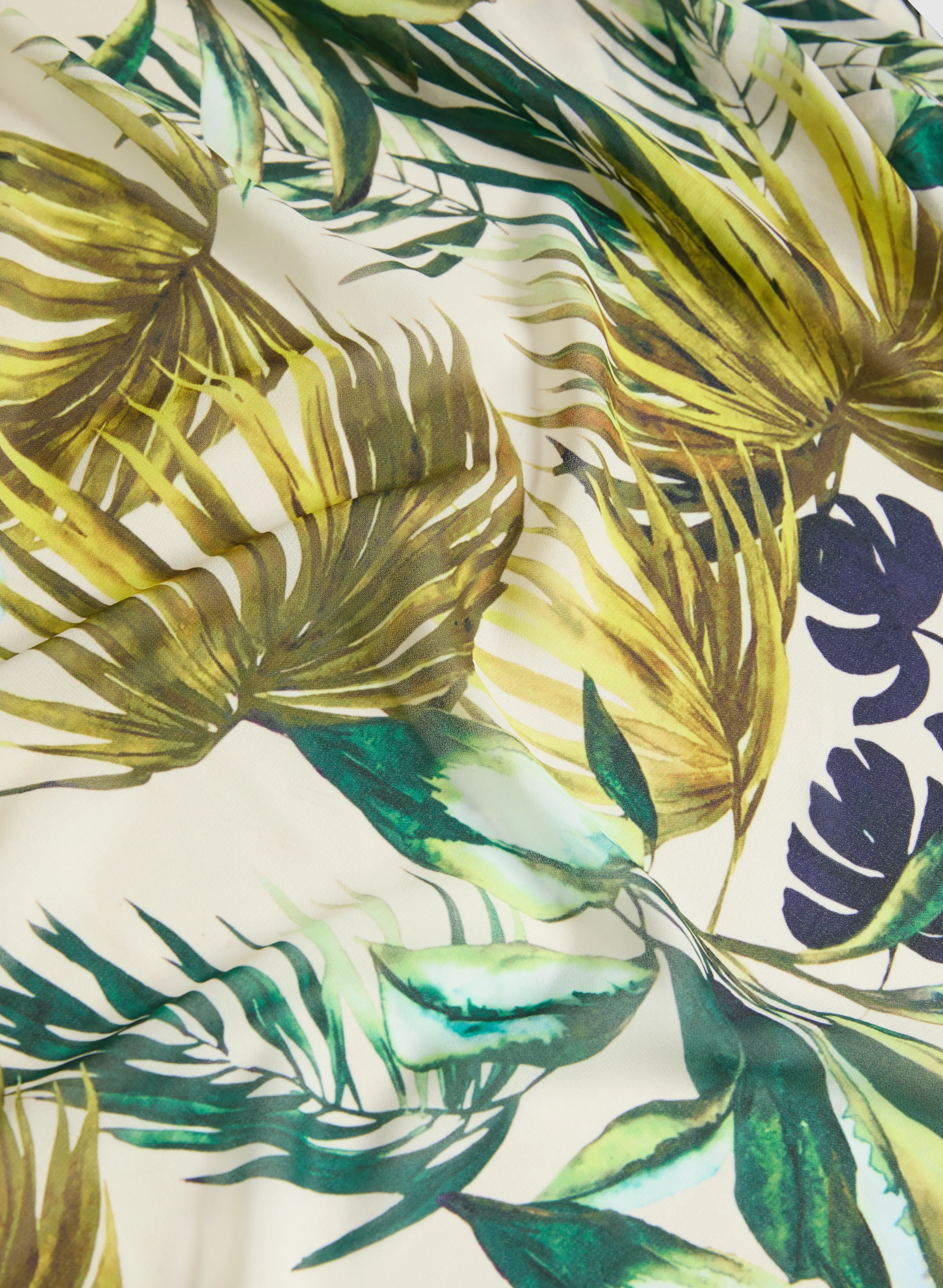 Palm Print Open Blouse - Image 7