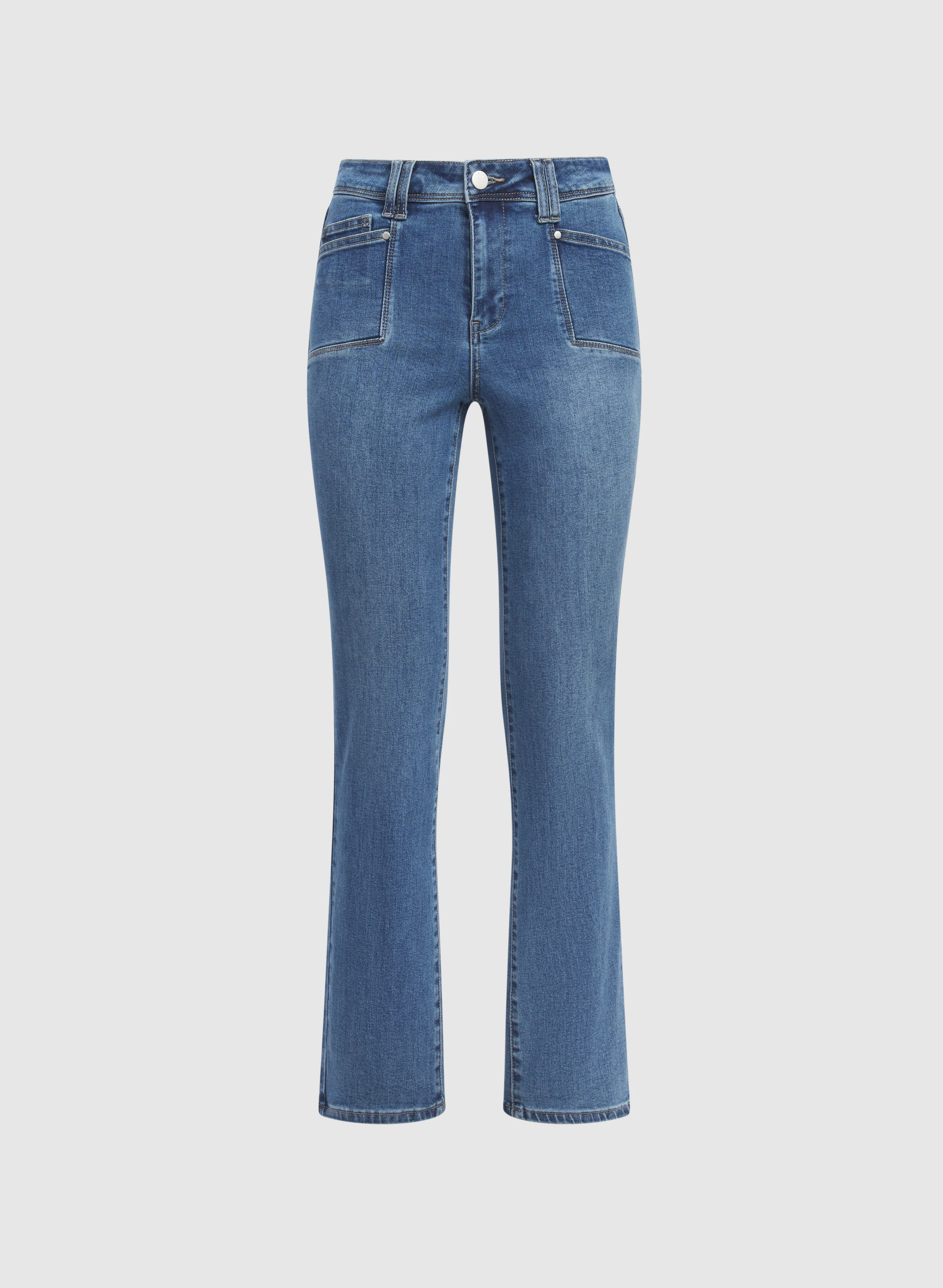 Patch Pocket Straight-Leg Jeans - Image 6