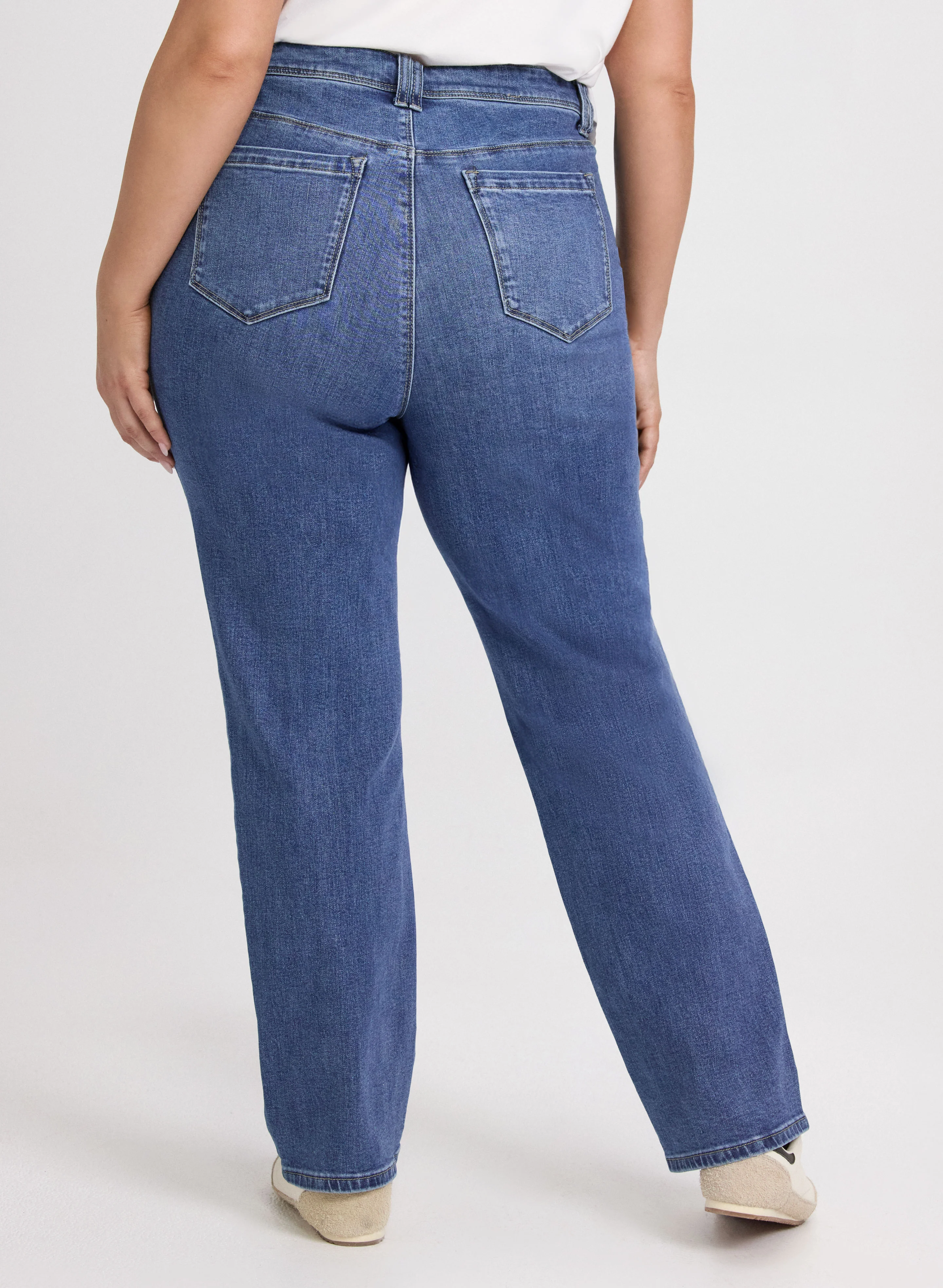 Patch Pocket Straight-Leg Jeans - Image 2