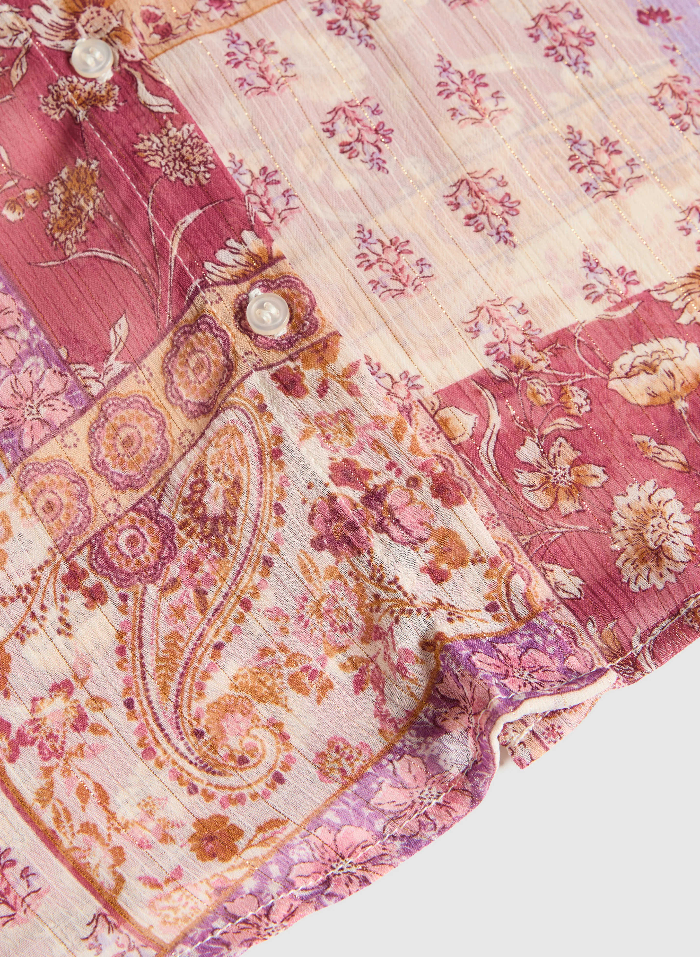 Patchwork Print Blouse - Image 6
