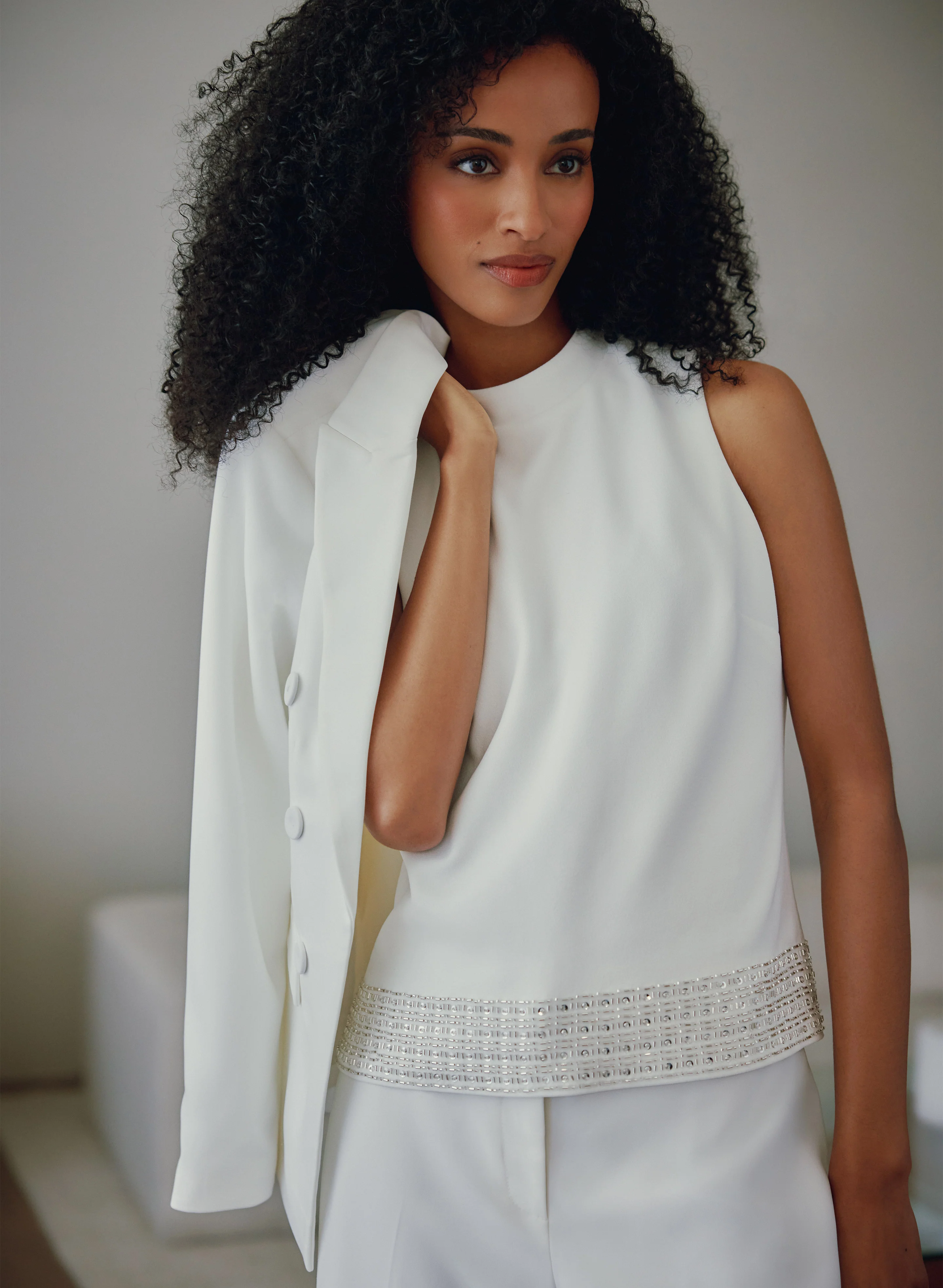 Peaked Lapel Blazer - Image 3