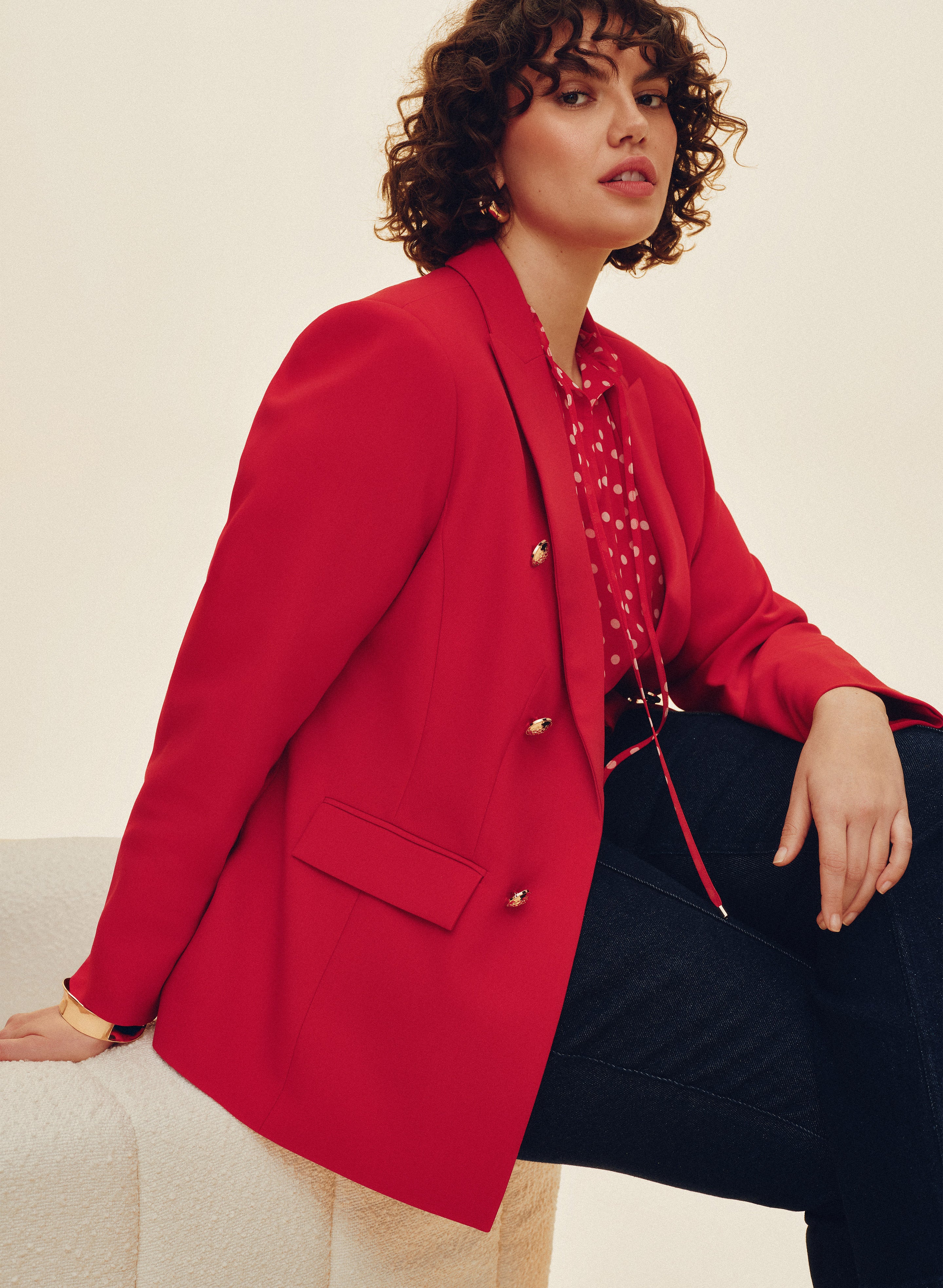 Peaked Lapel Jacket - Image 3