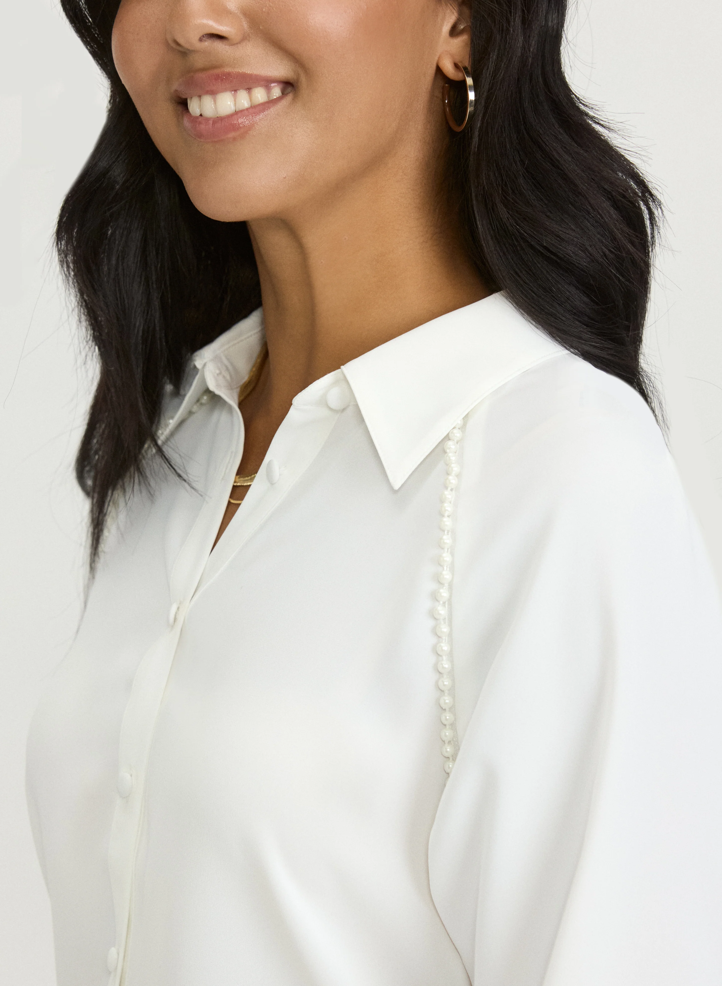 Pearl Detail Blouse - Image 5