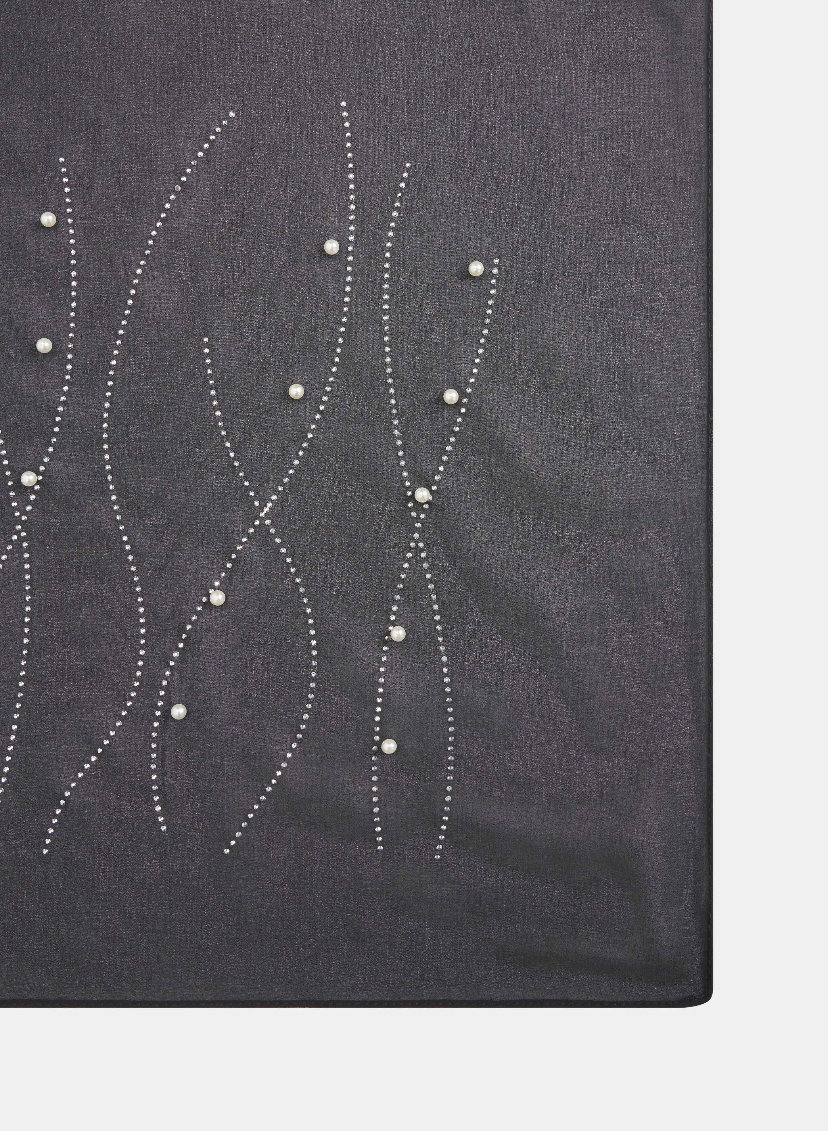 Pearl Detail Scarf - Image 3