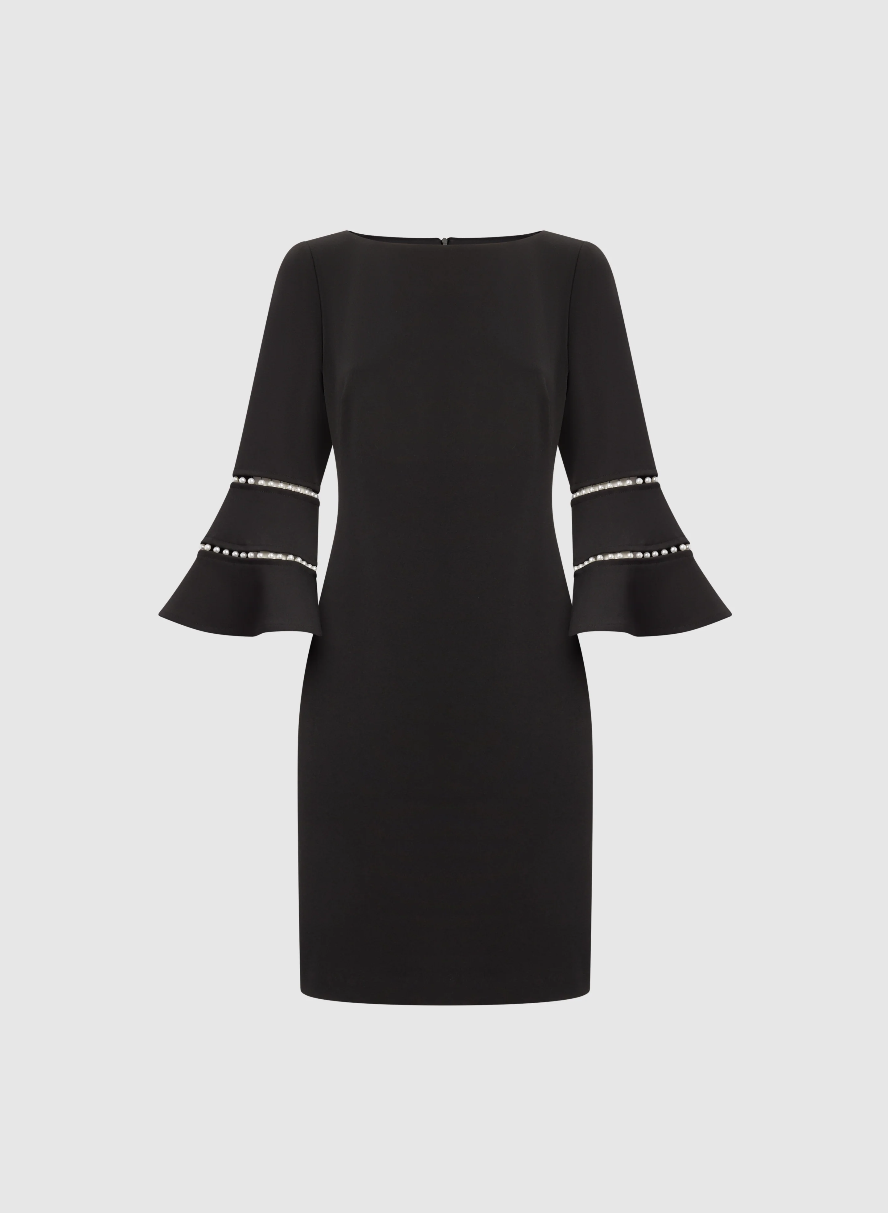 Pearl Embellished Bell Sleeve Dress - Image 6