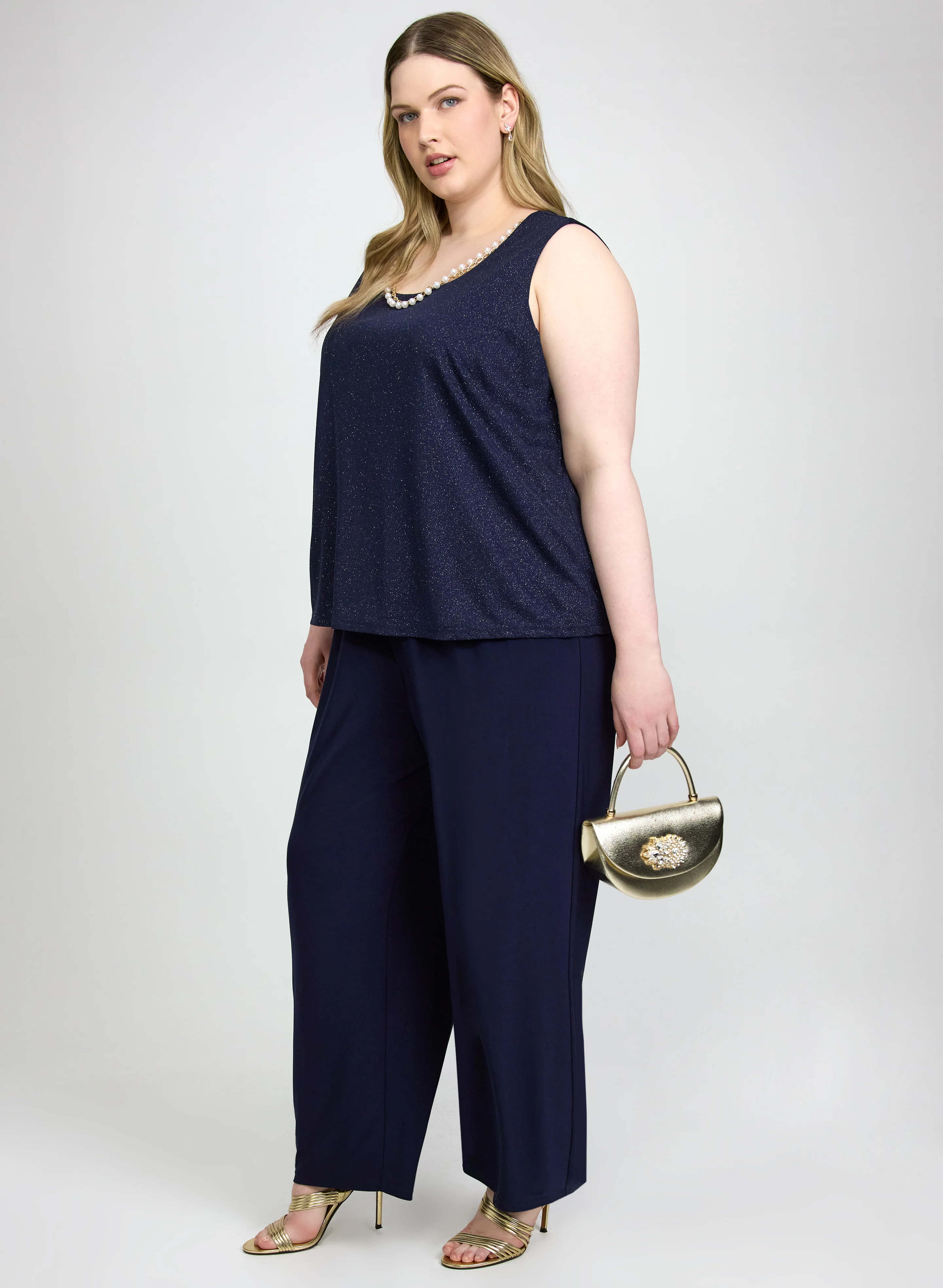 Glitter Jacket, Top & Pants Set - Image 2
