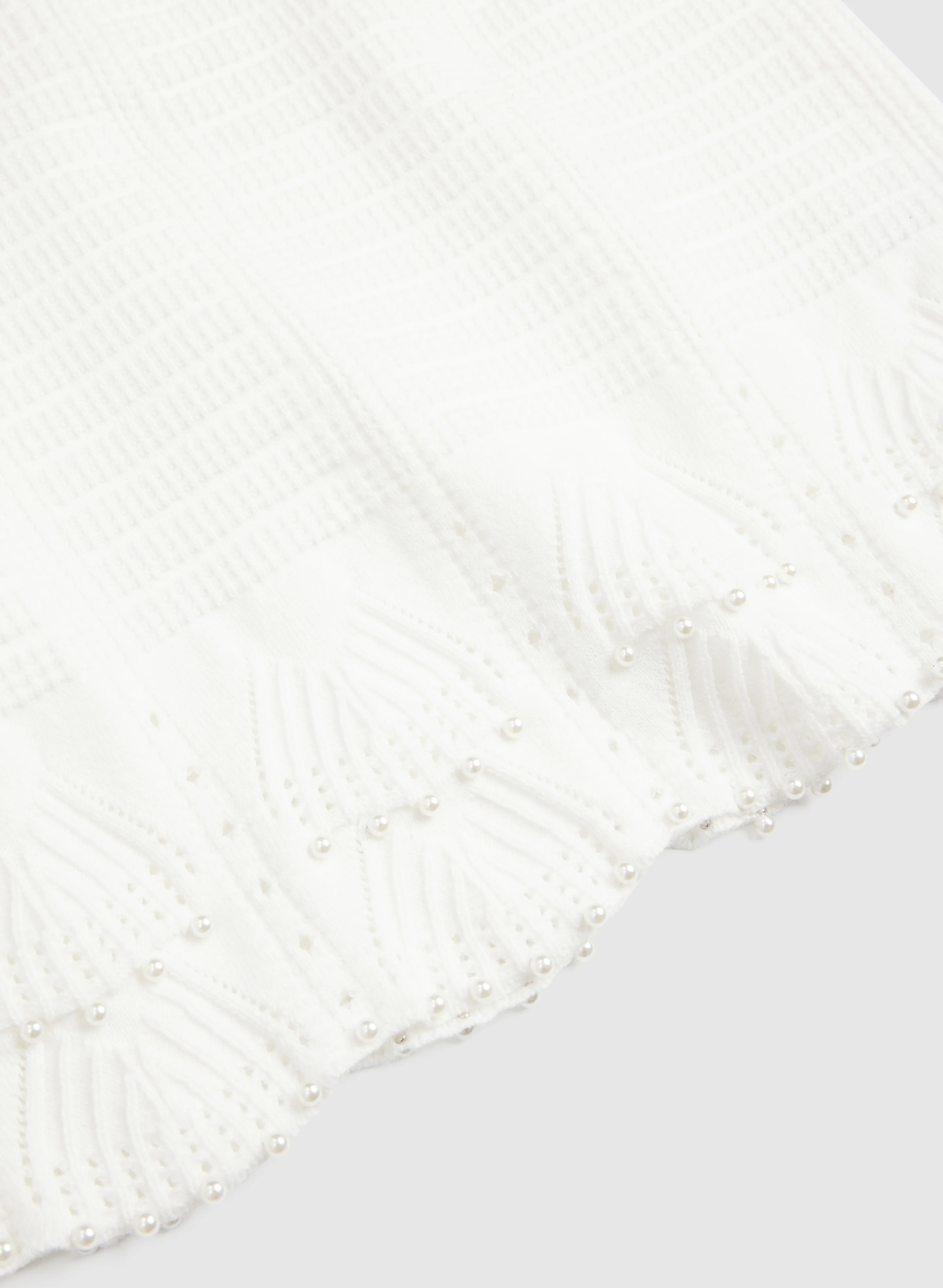 Pearl Embellished Knit Tank Top - Image 7