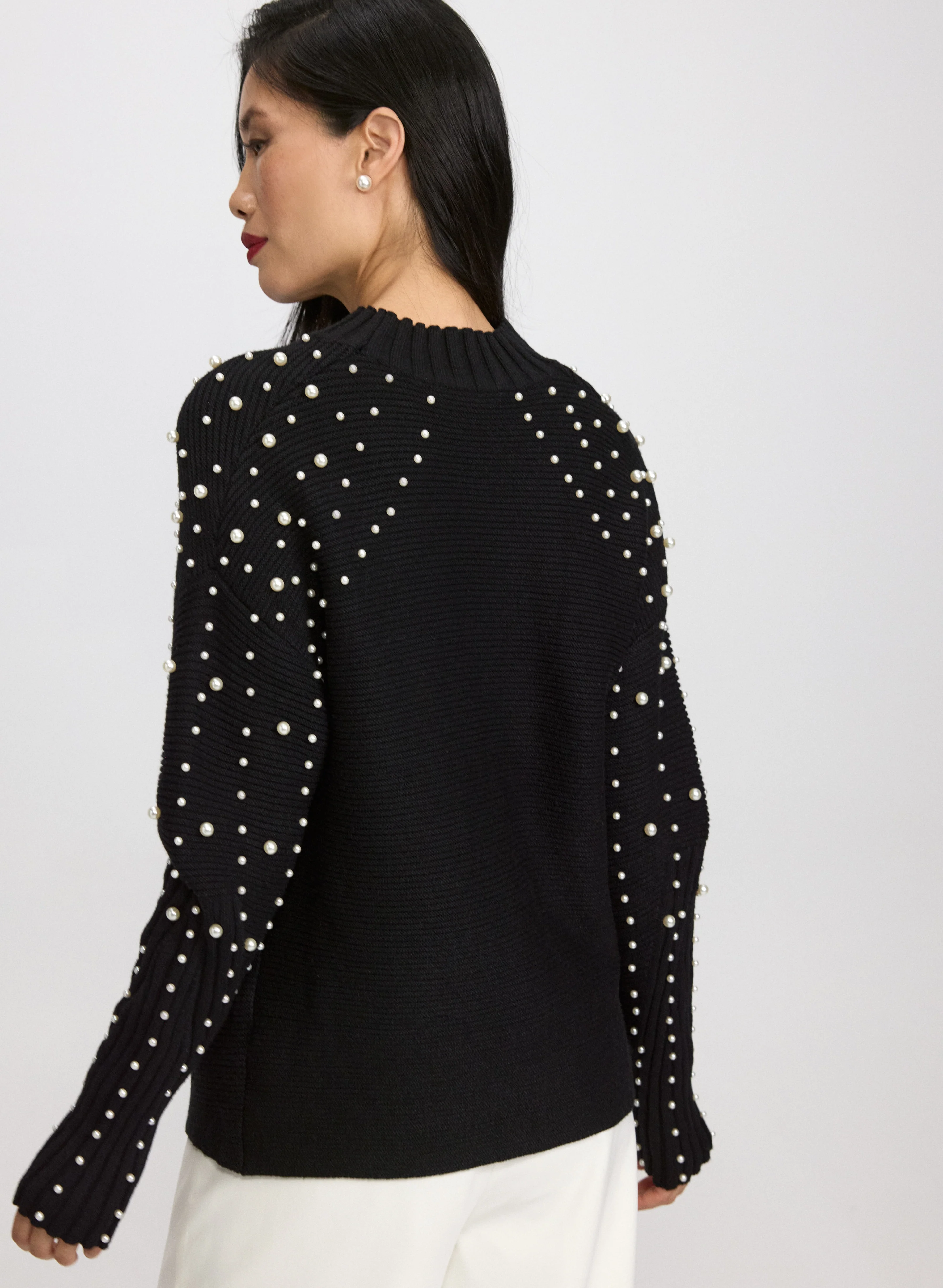 Pearl Embellished Sweater - Image 4