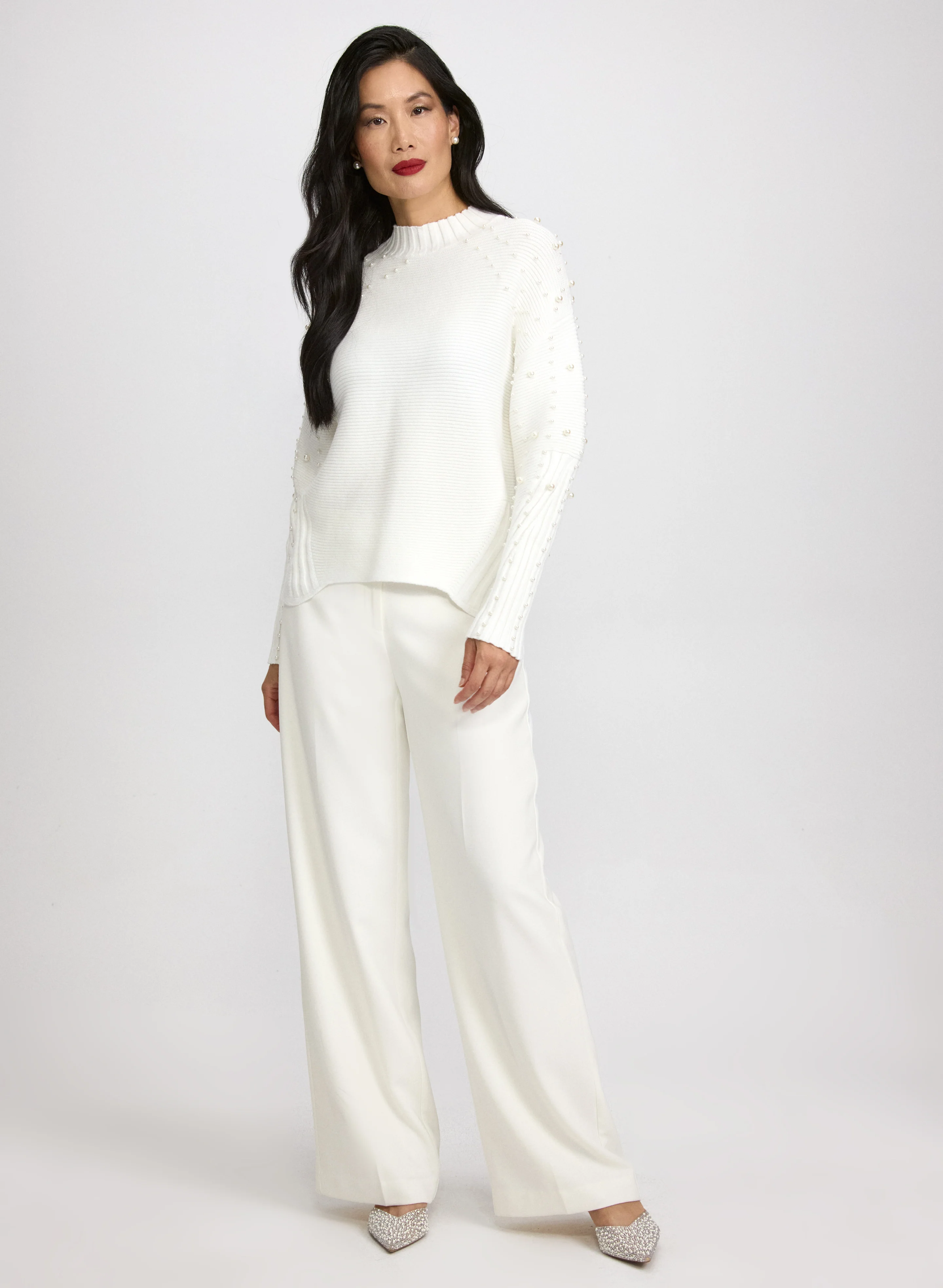 Pearl Embellished Sweater - Image 3