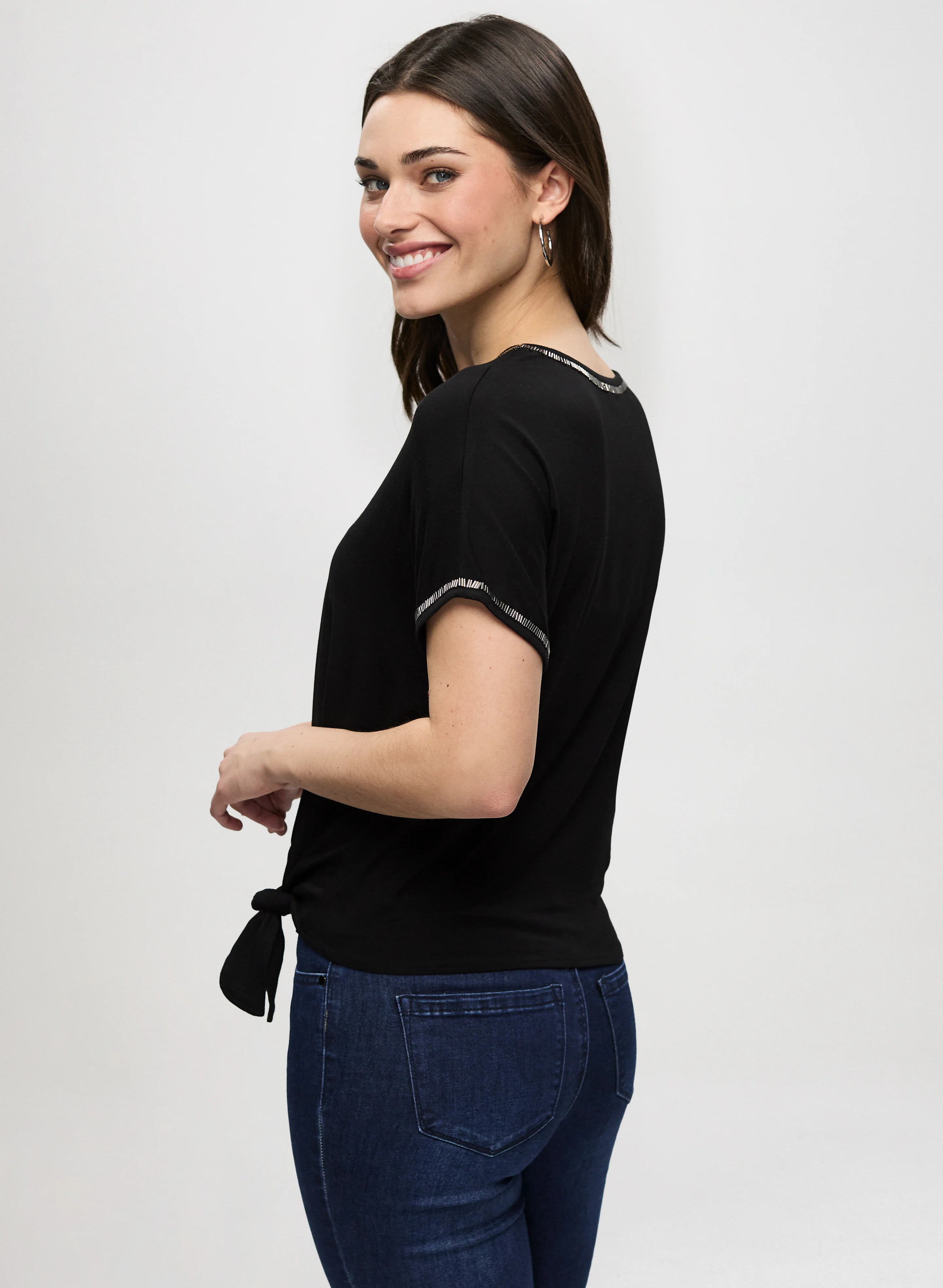 Bead Trim Tee - Image 4