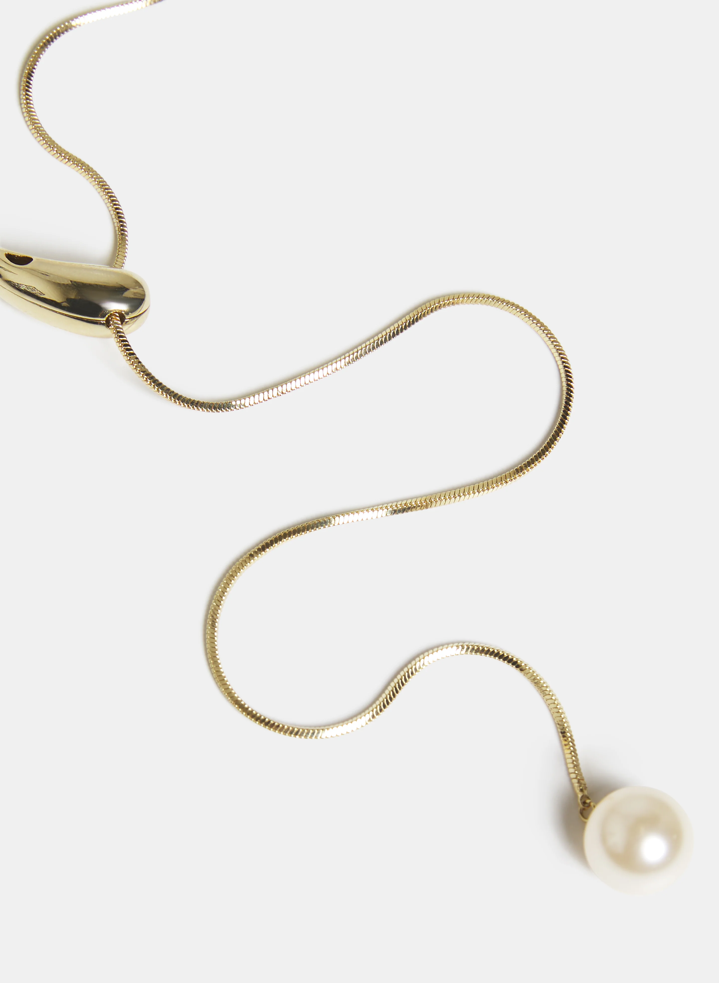 Pearl Y-Shaped Necklace - Image 2