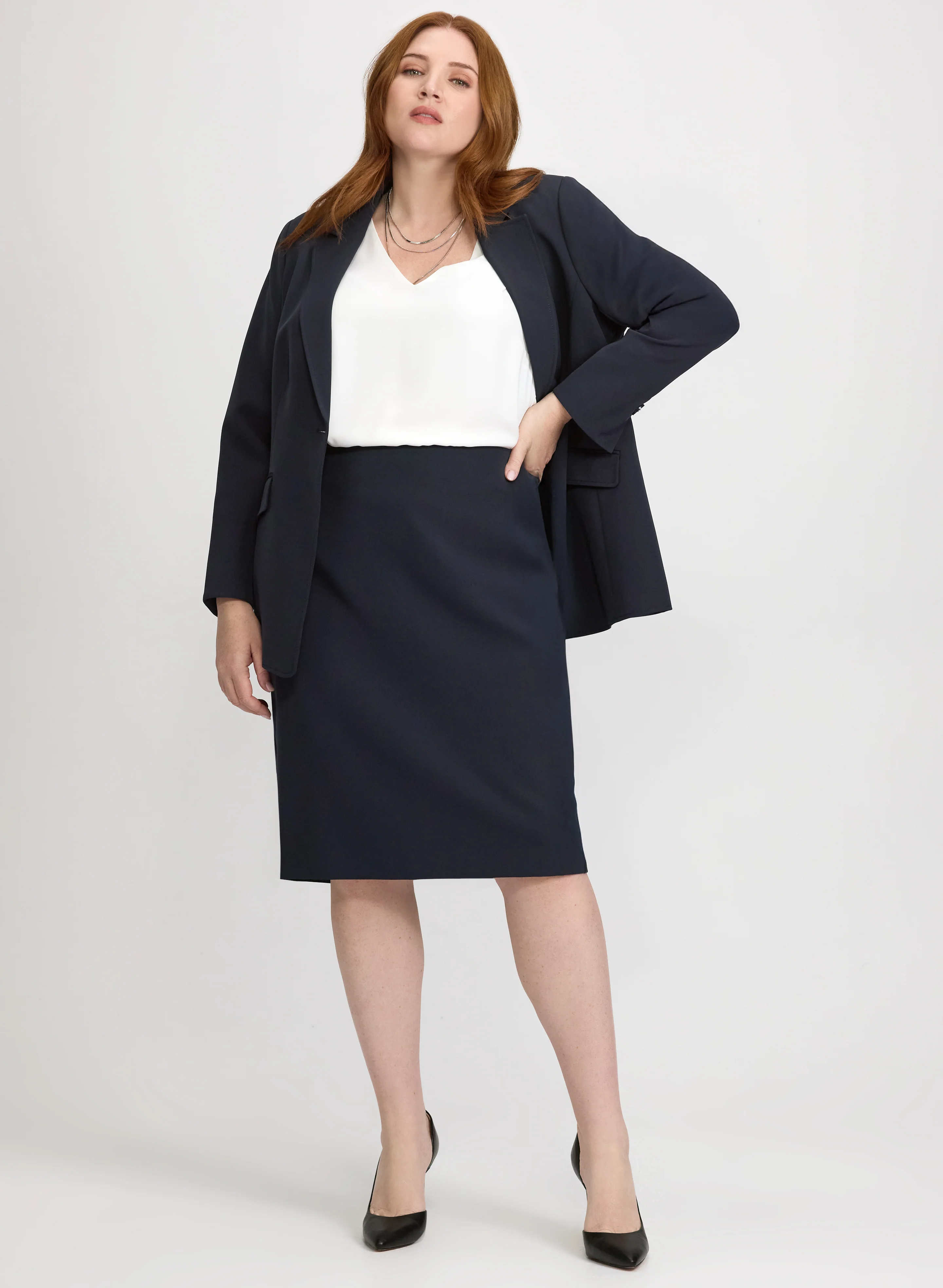Pencil Suiting Skirt - Image 3