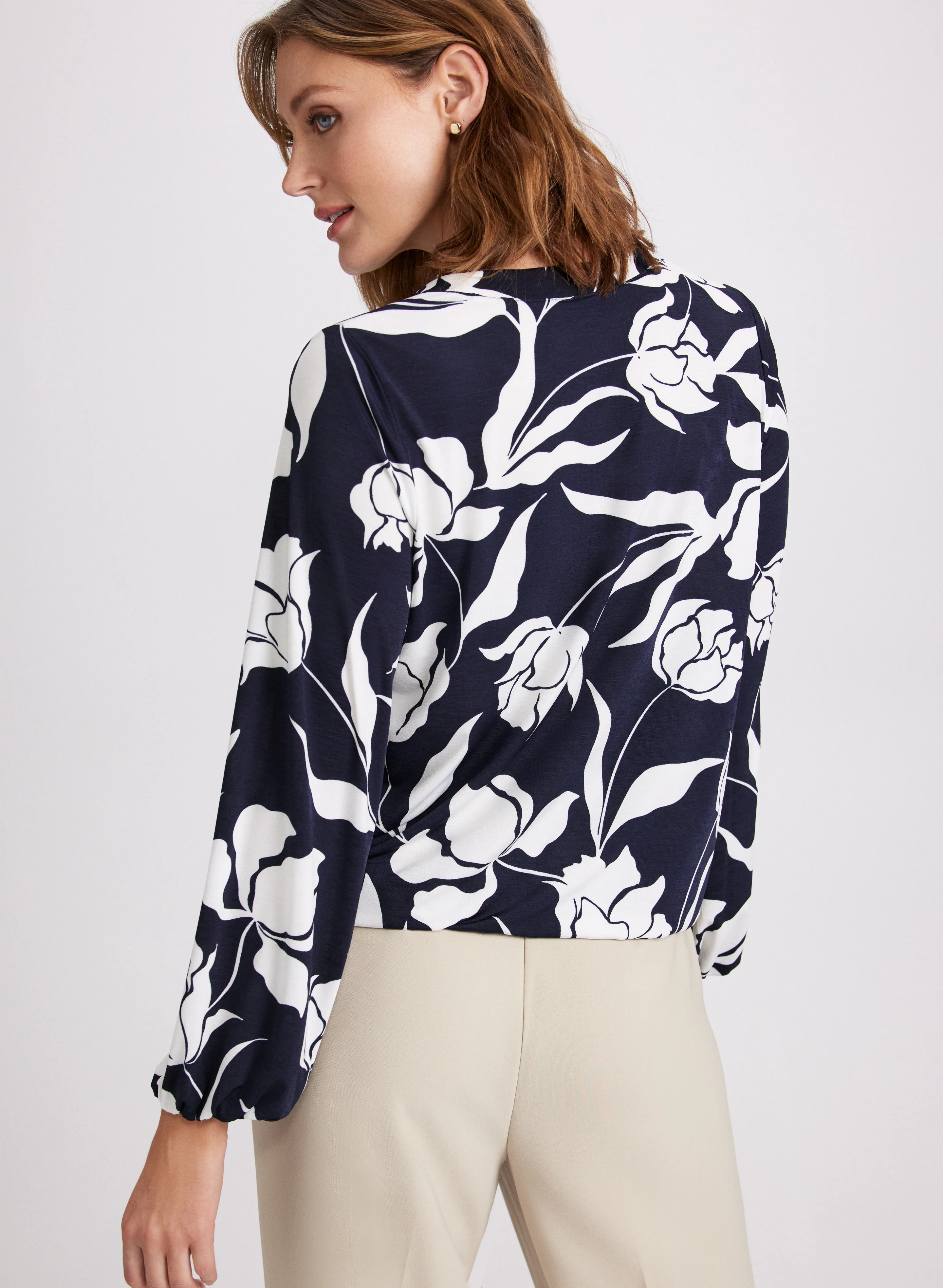 Peony Print Blouse - Image 2