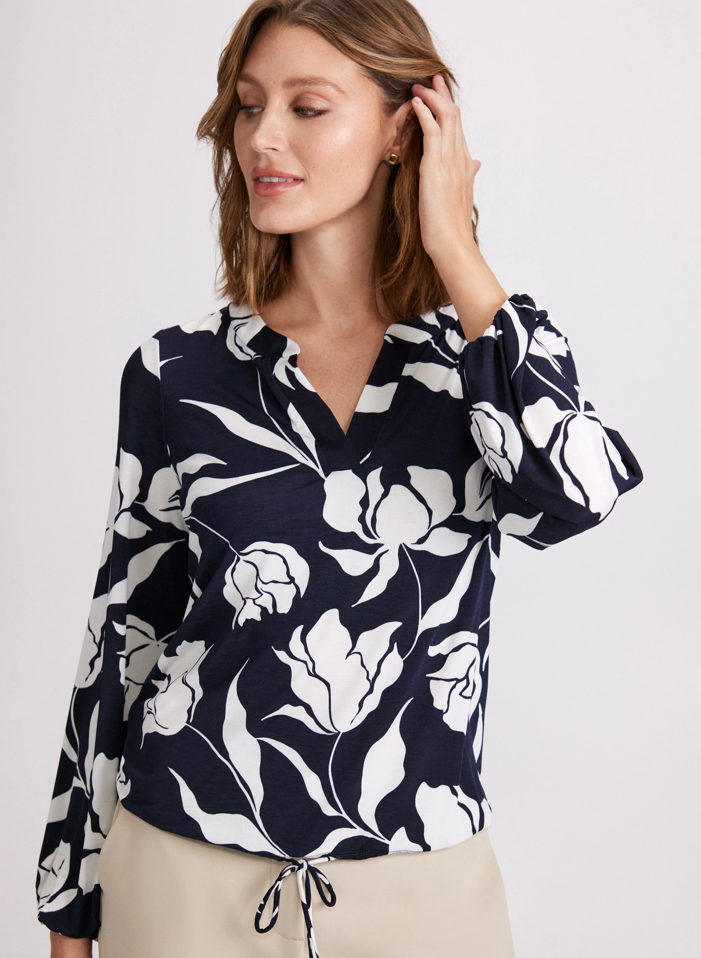 Peony Print Blouse - Image 7