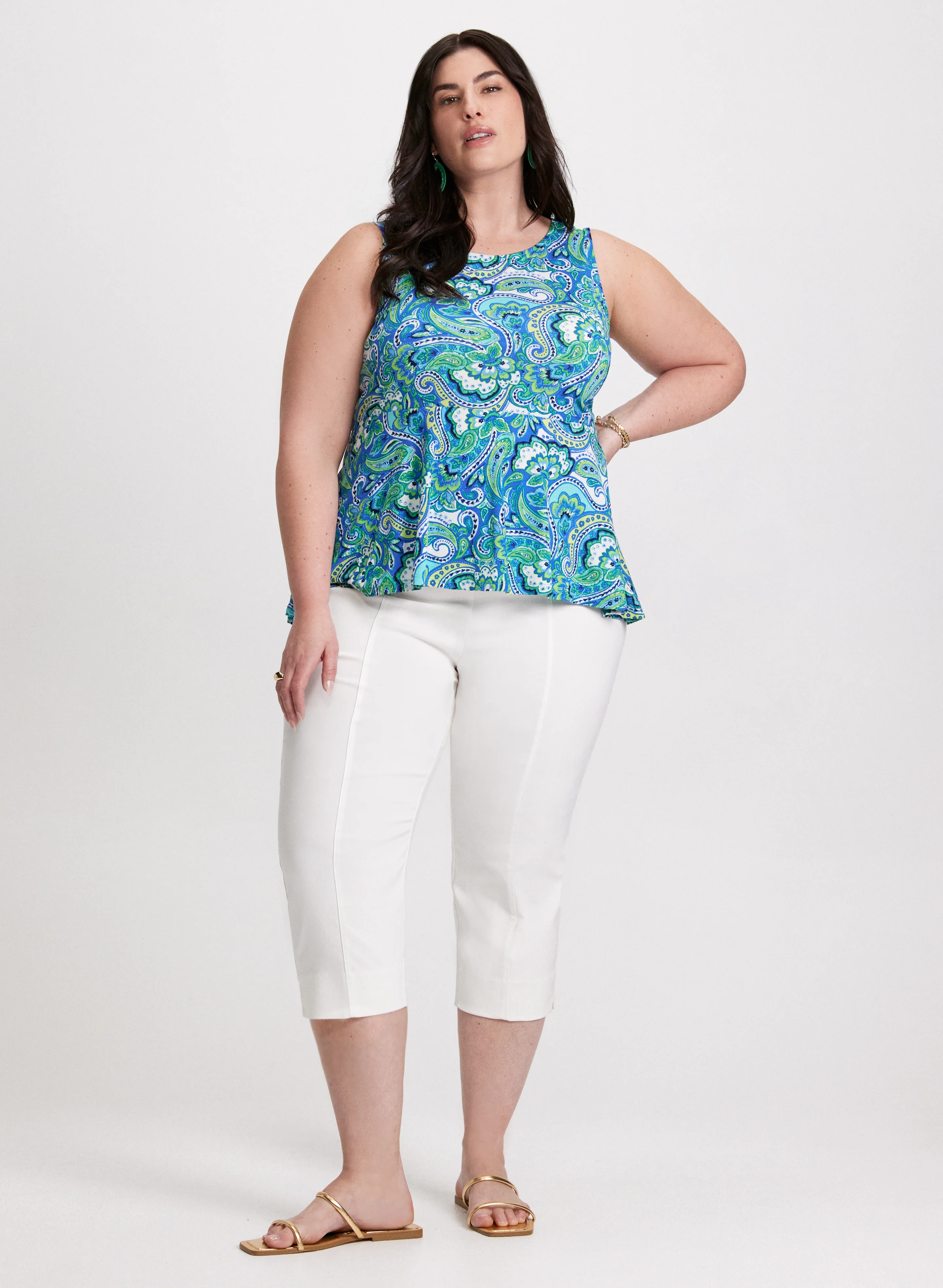 Peplum Paisley Top - Image 3
