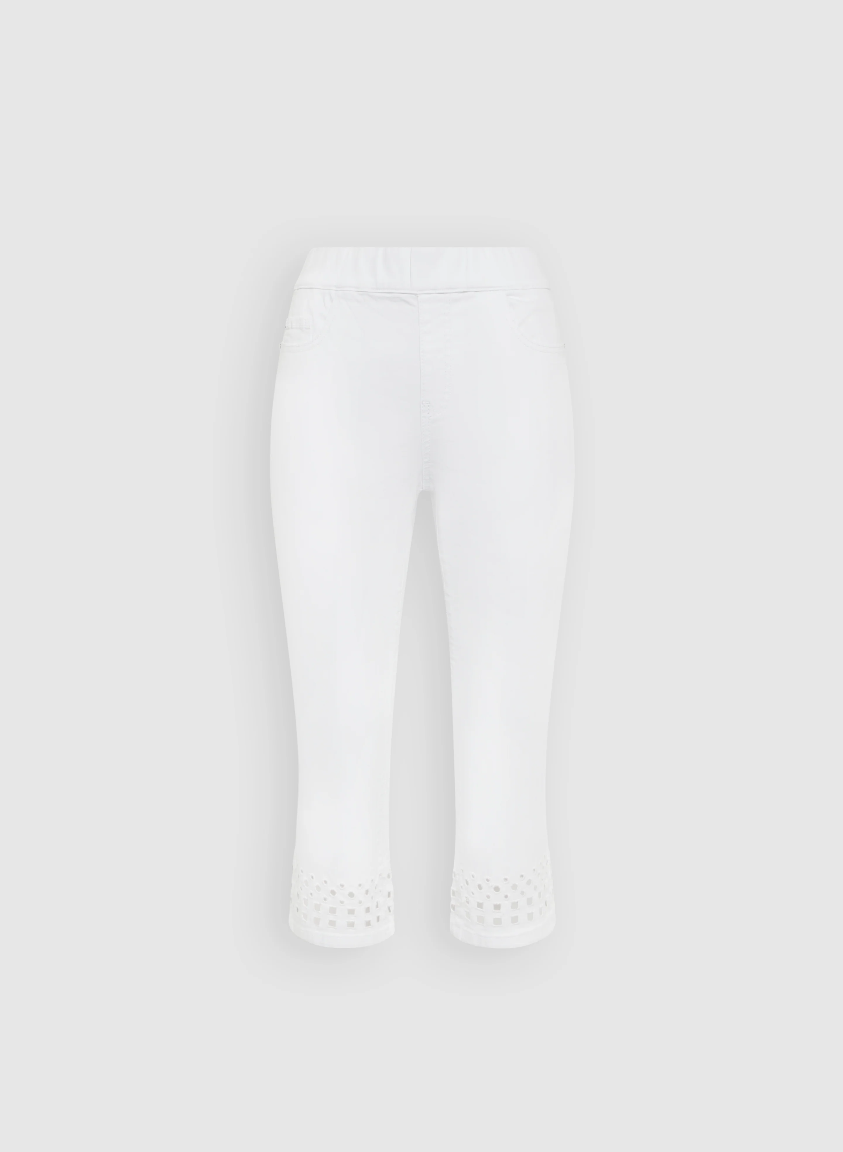 Perforated Denim Capris - Image 6