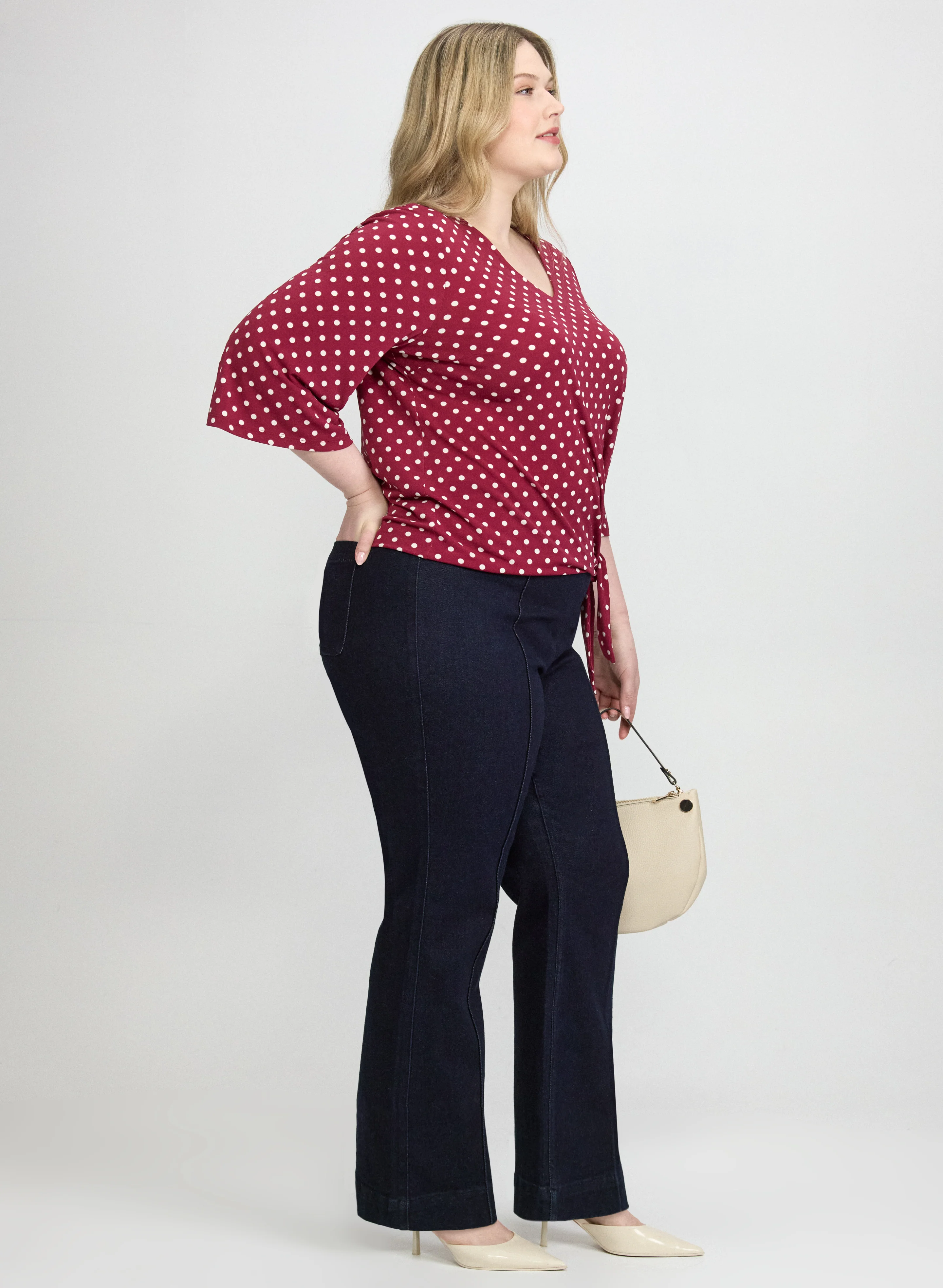 Pinched Seam Flare-Leg Jeans - Image 2