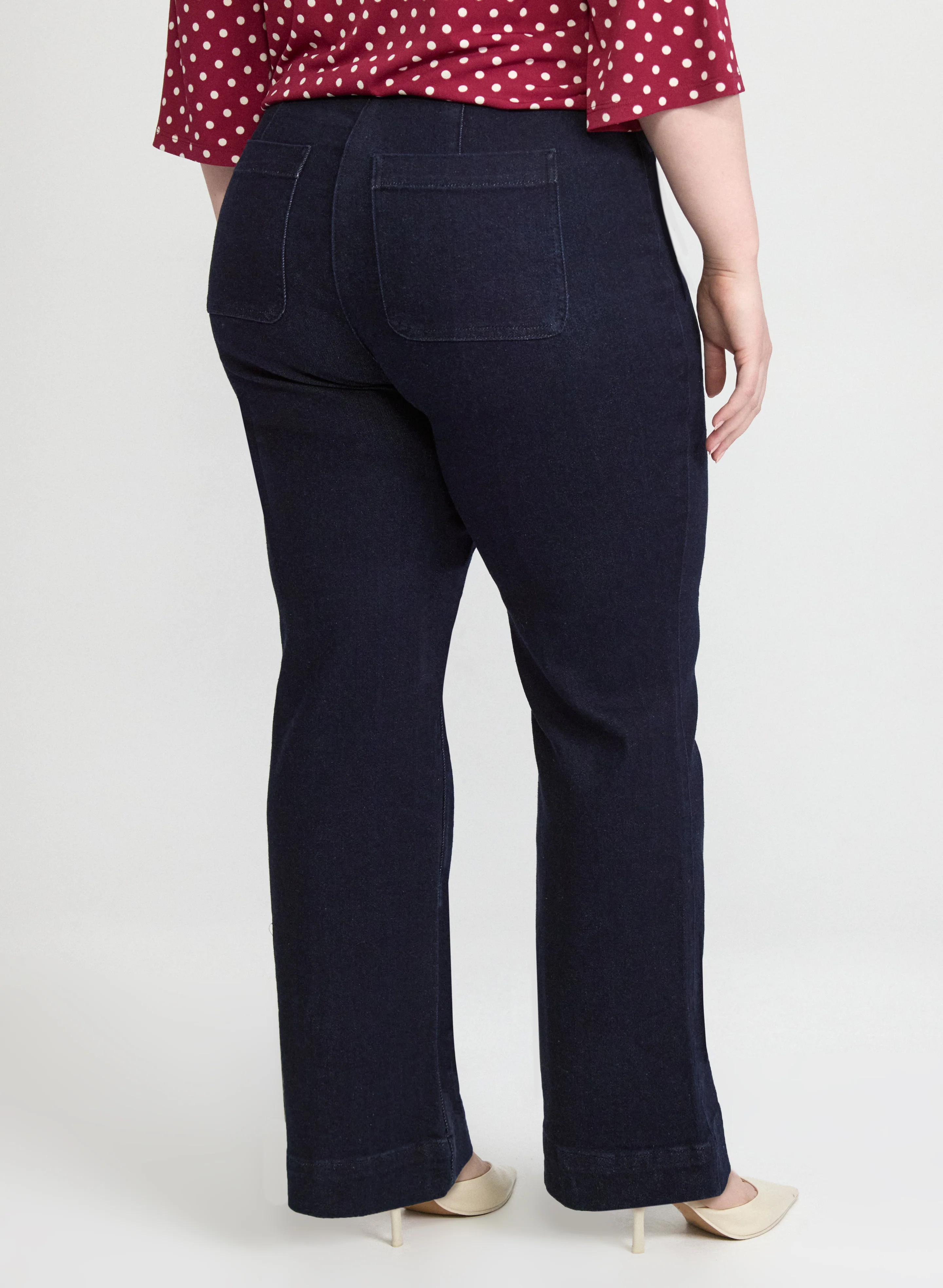 Pinched Seam Flare-Leg Jeans - Image 4