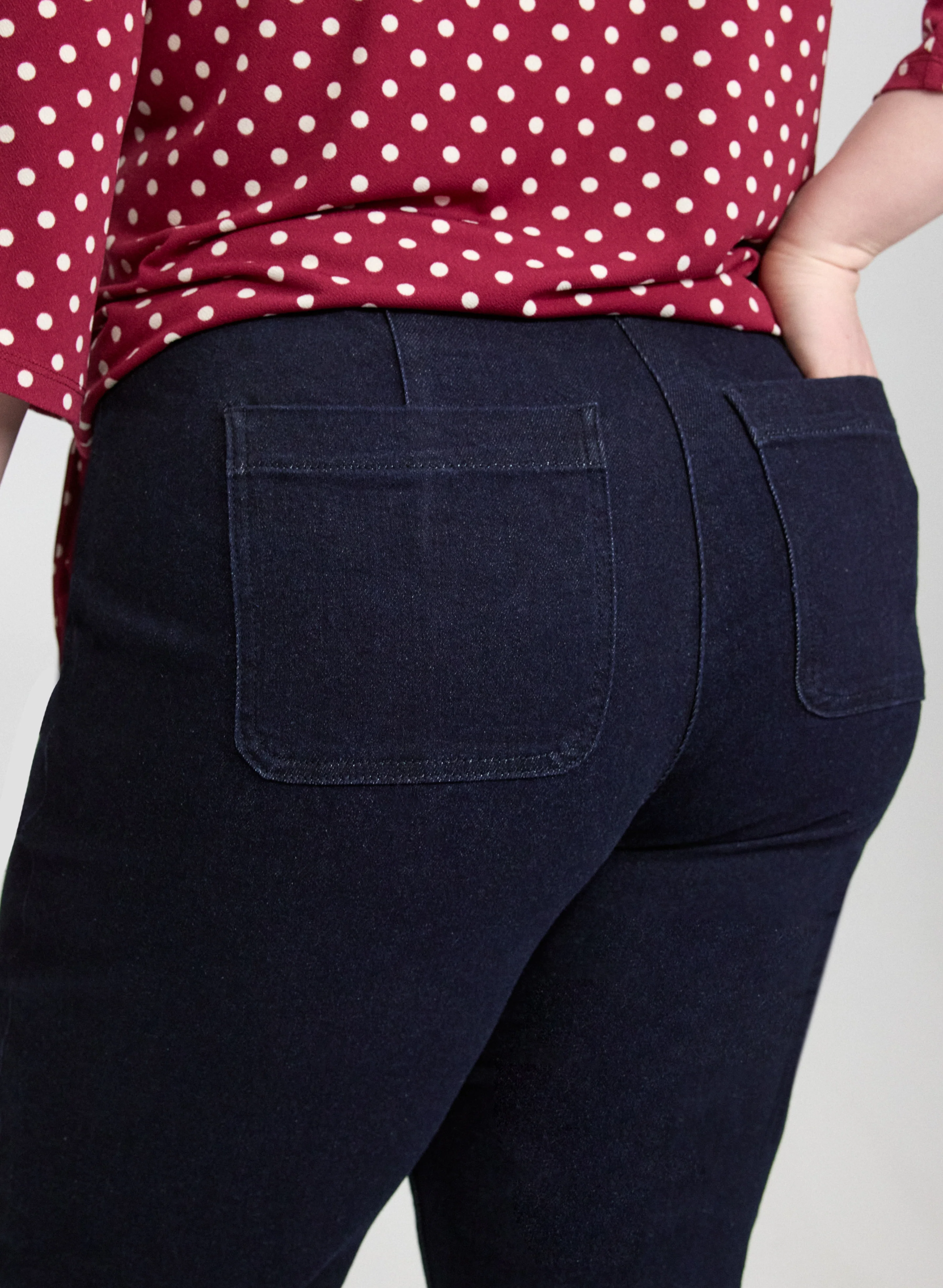 Pinched Seam Flare-Leg Jeans - Image 6